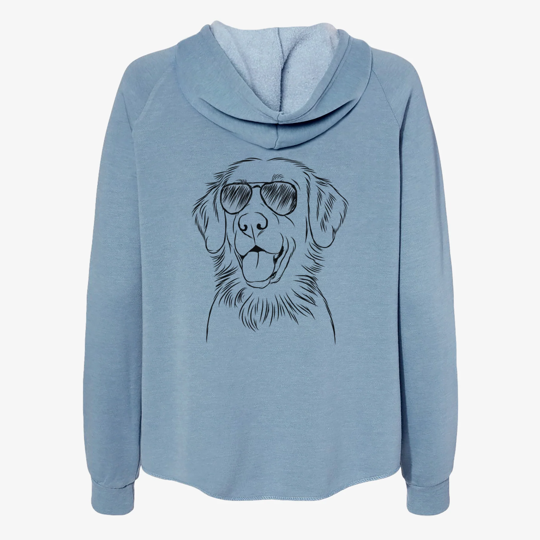 Raisin the Flat Coated Retriever - Women's Cali Wave Zip-Up Sweatshirt - Image 9