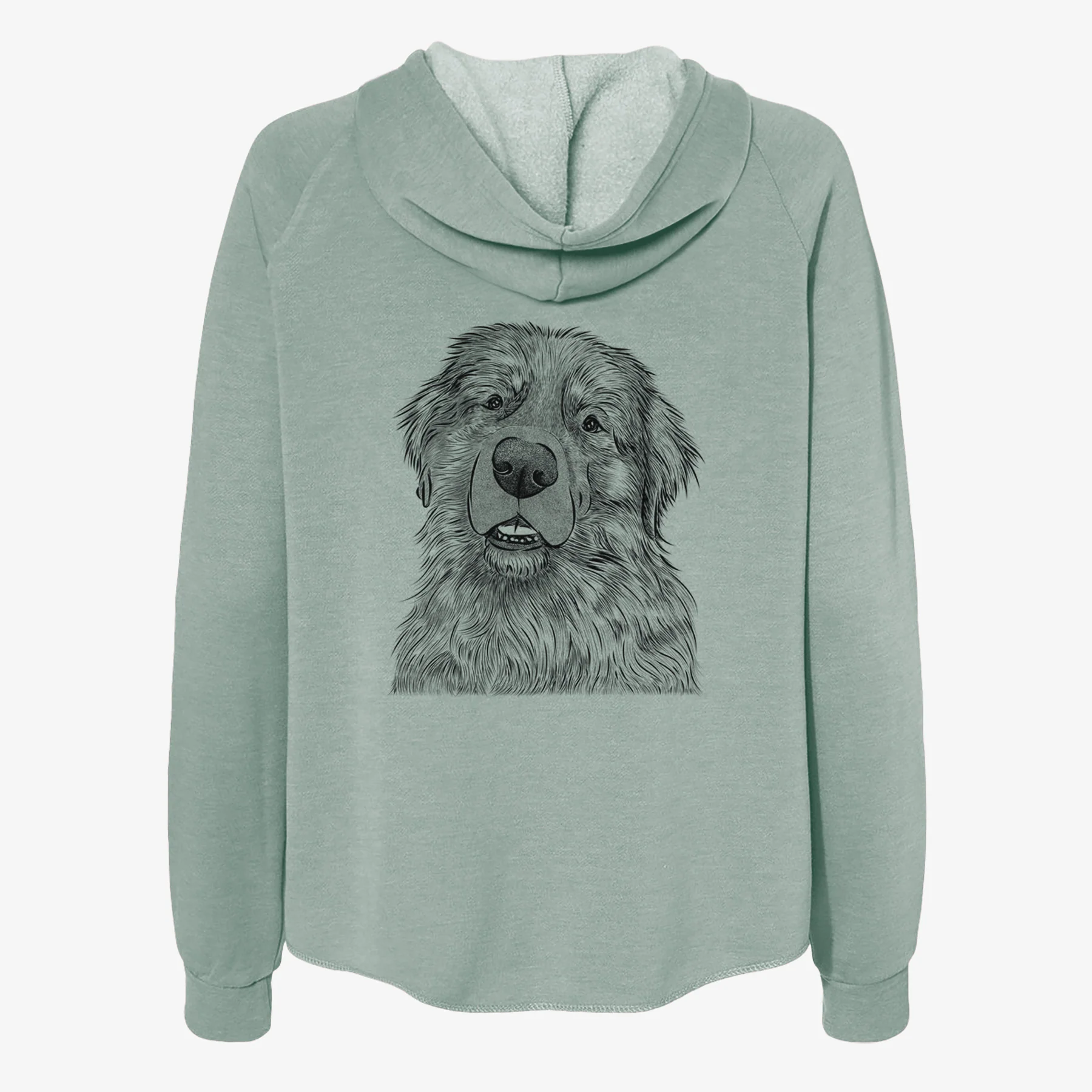 Ralph the Leonberger - Women's Cali Wave Zip-Up Sweatshirt - Image 4