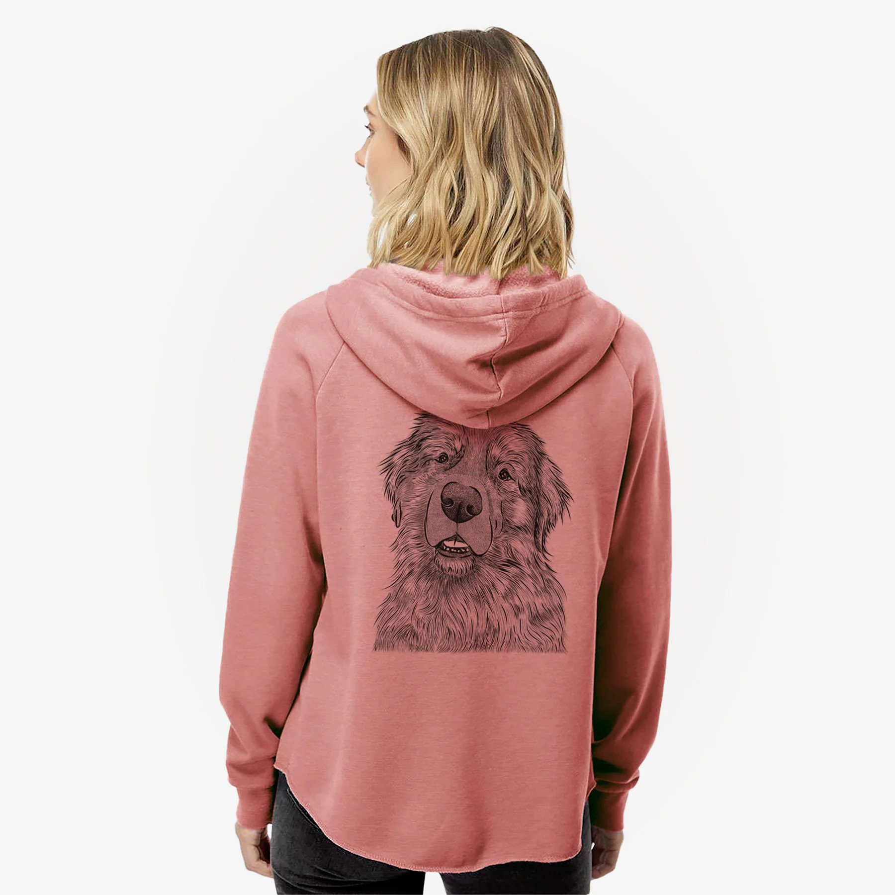 Ralph the Leonberger - Women's Cali Wave Zip-Up Sweatshirt - Image 5