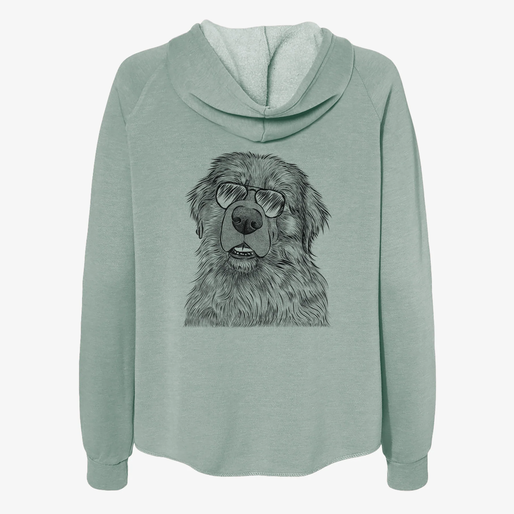 Ralph the Leonberger - Women's Cali Wave Zip-Up Sweatshirt - Image 7