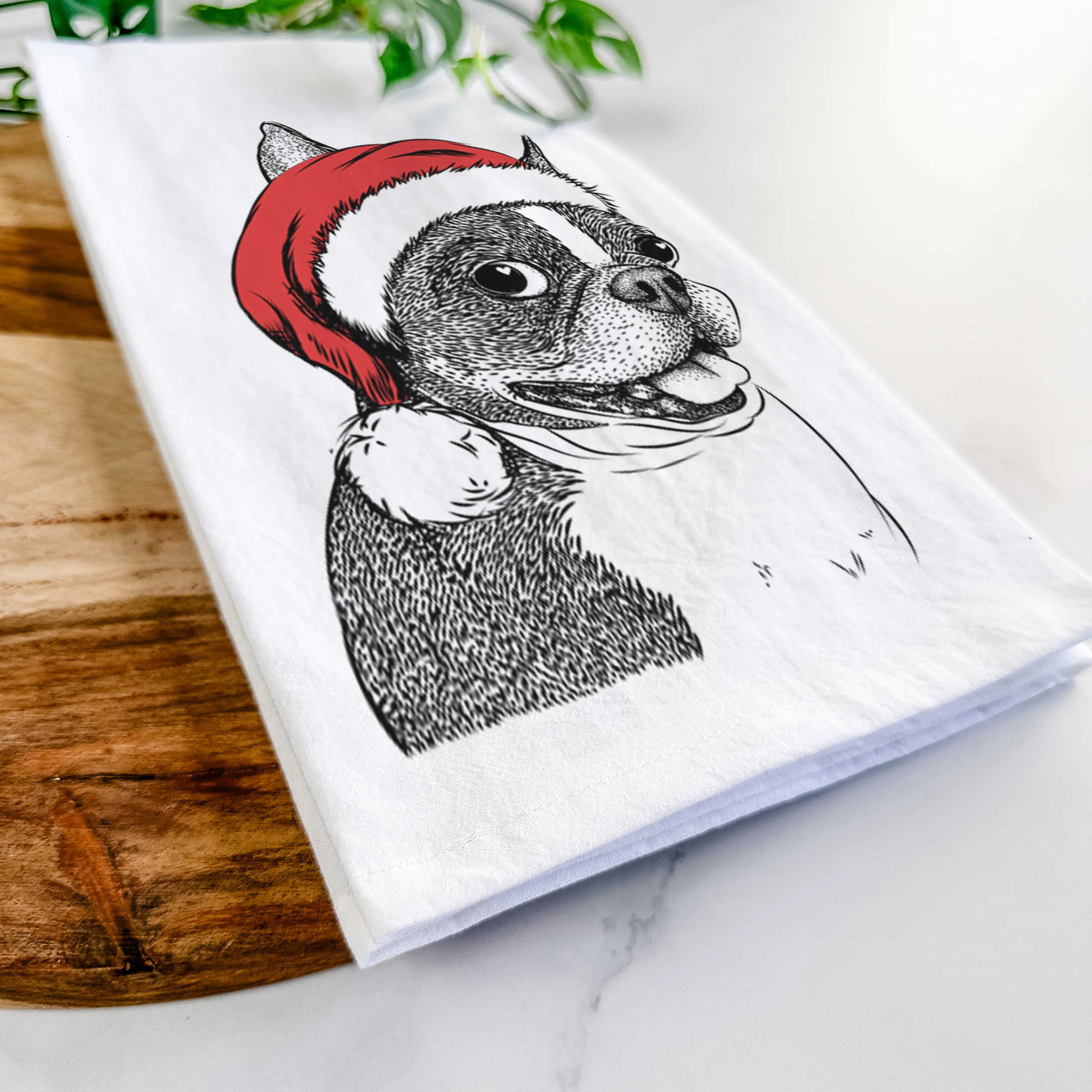 Ralphie the Boston Terrier Tea Towel - Image 9