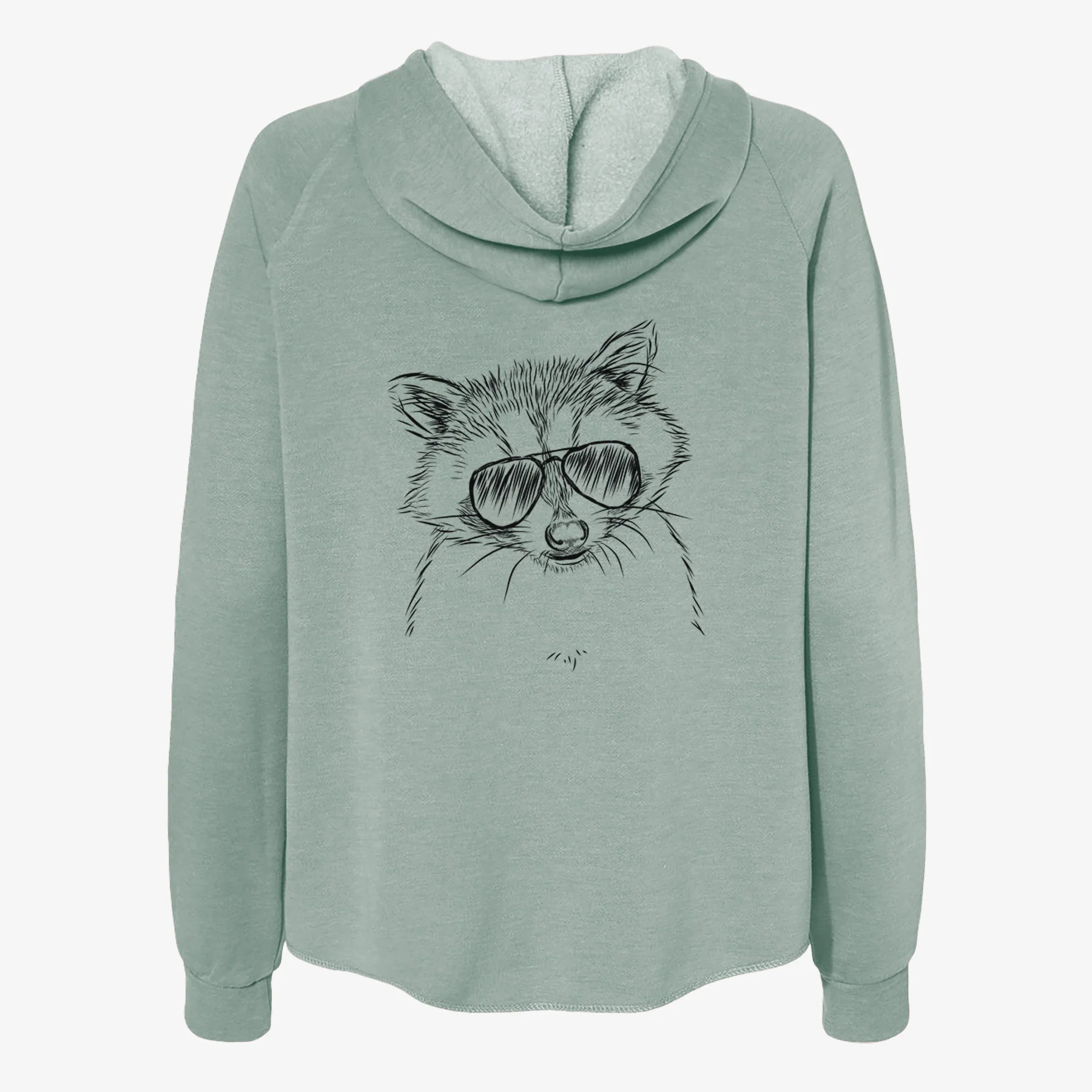 Randy the Raccoon - Women's Cali Wave Zip-Up Sweatshirt - Image 7