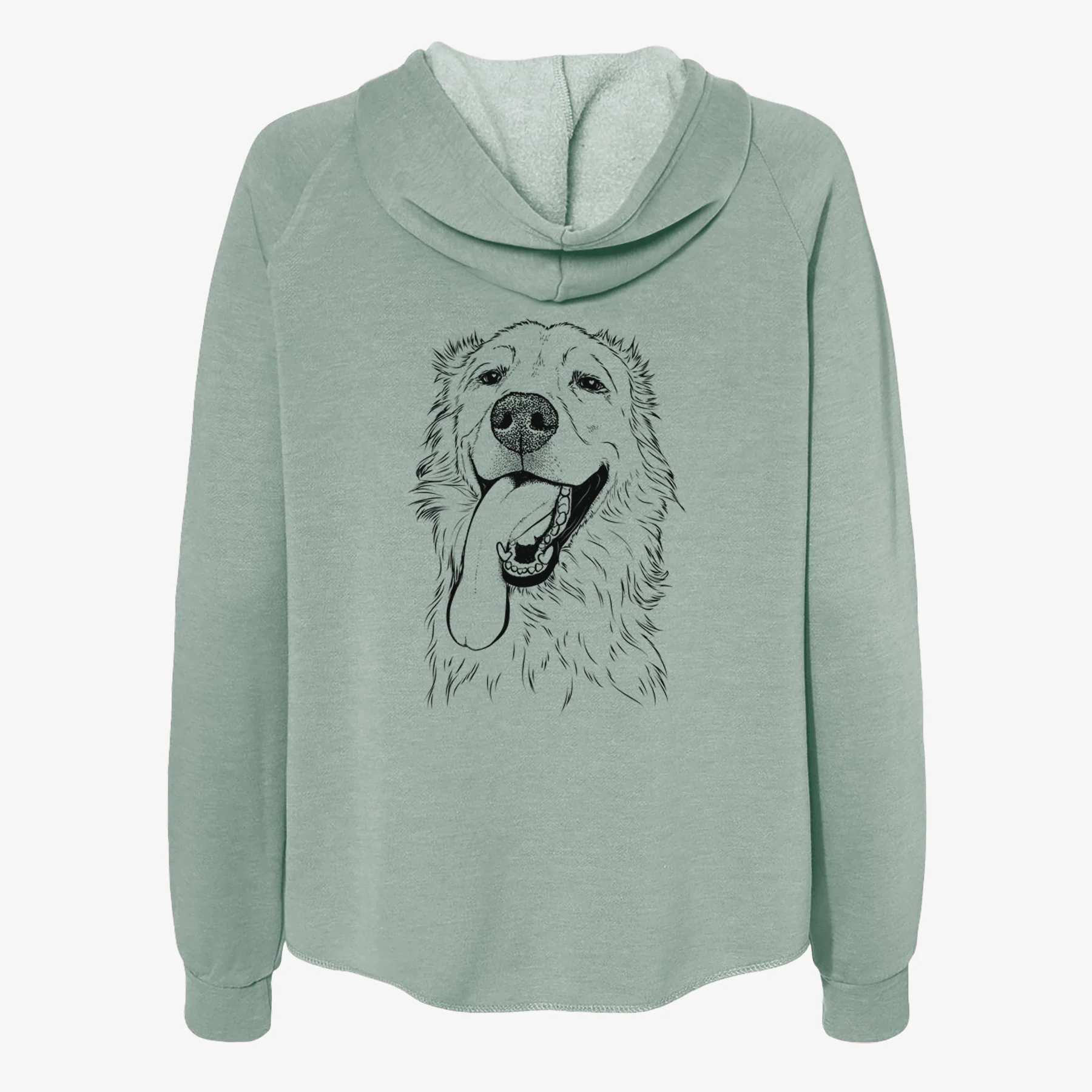 Ranger the Mixed Breed - Women's Cali Wave Zip-Up Sweatshirt - Image 4