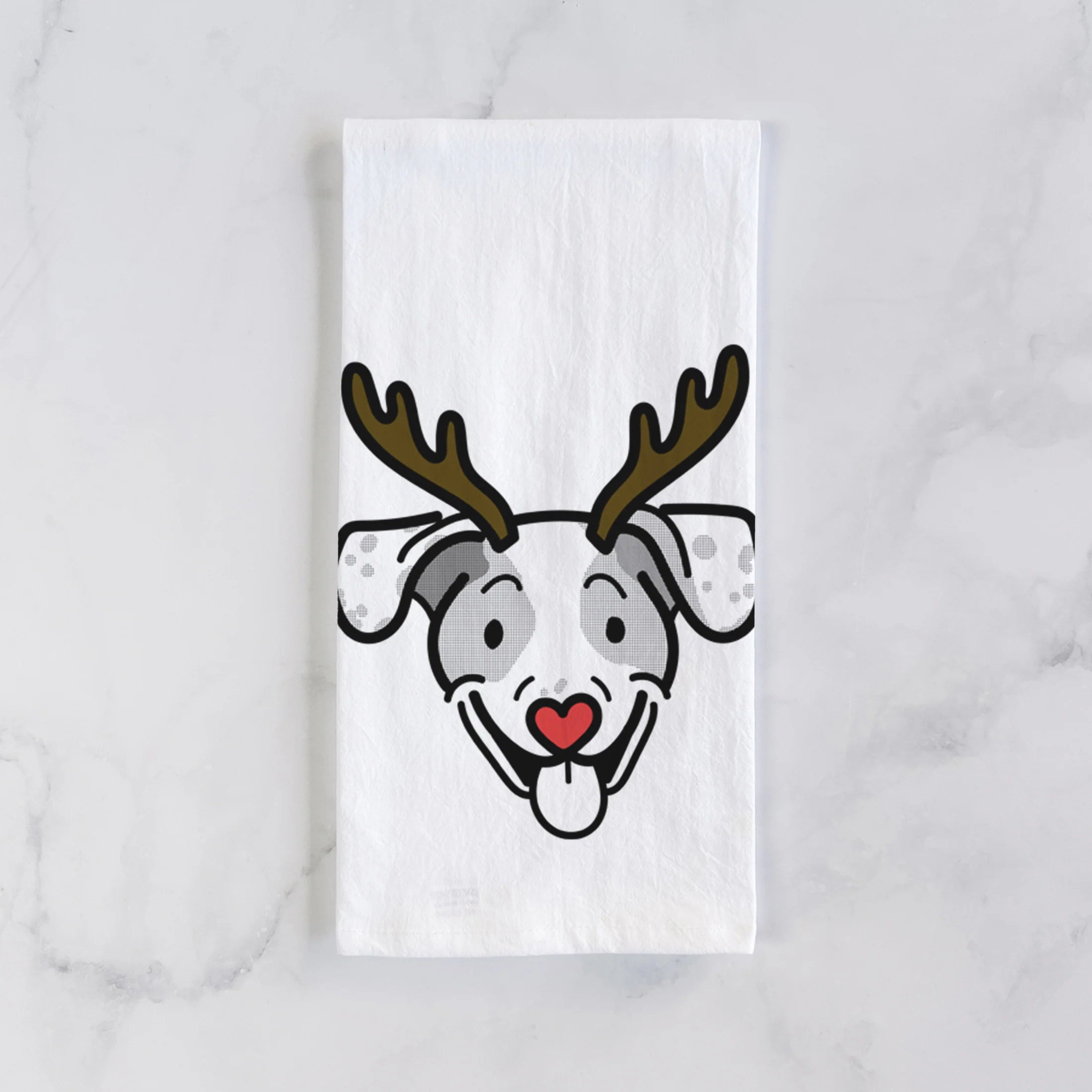 Red Nose Beagle Mix - Roland - Tea Towel - Image 2
