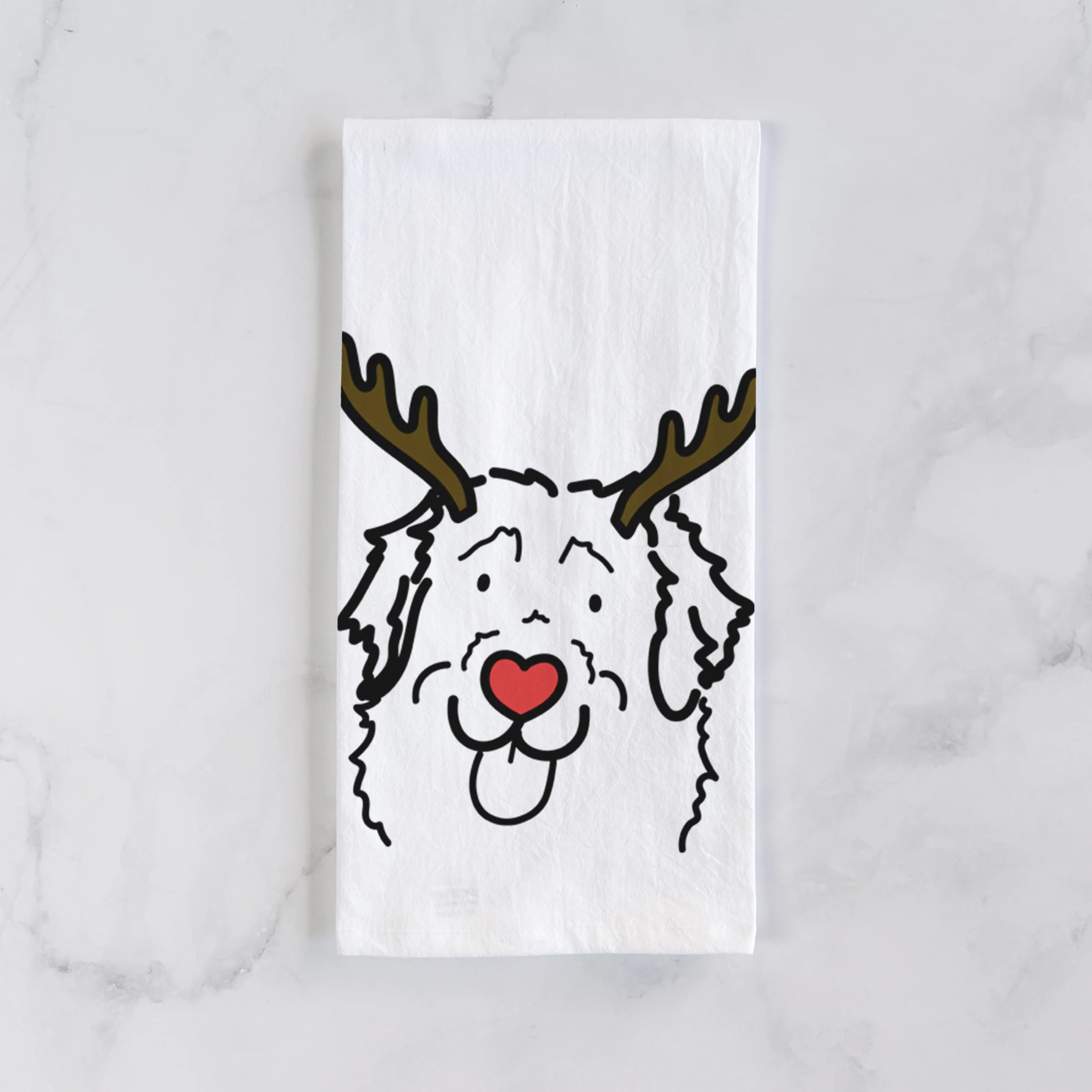 Red Nose Leonberger - Sabre - Tea Towel - Image 2