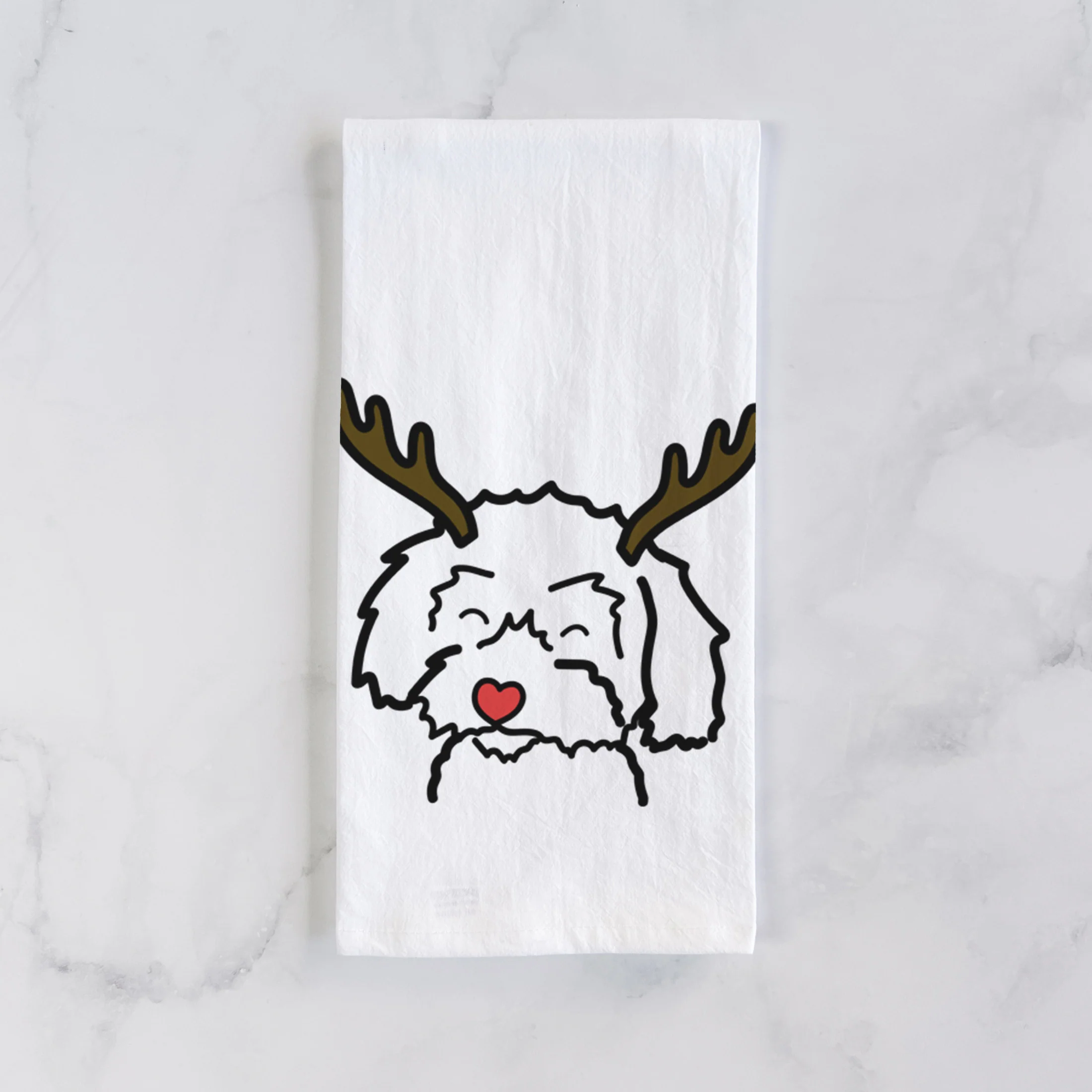 Red Nose Schnoodle - Tea Towel - Image 2