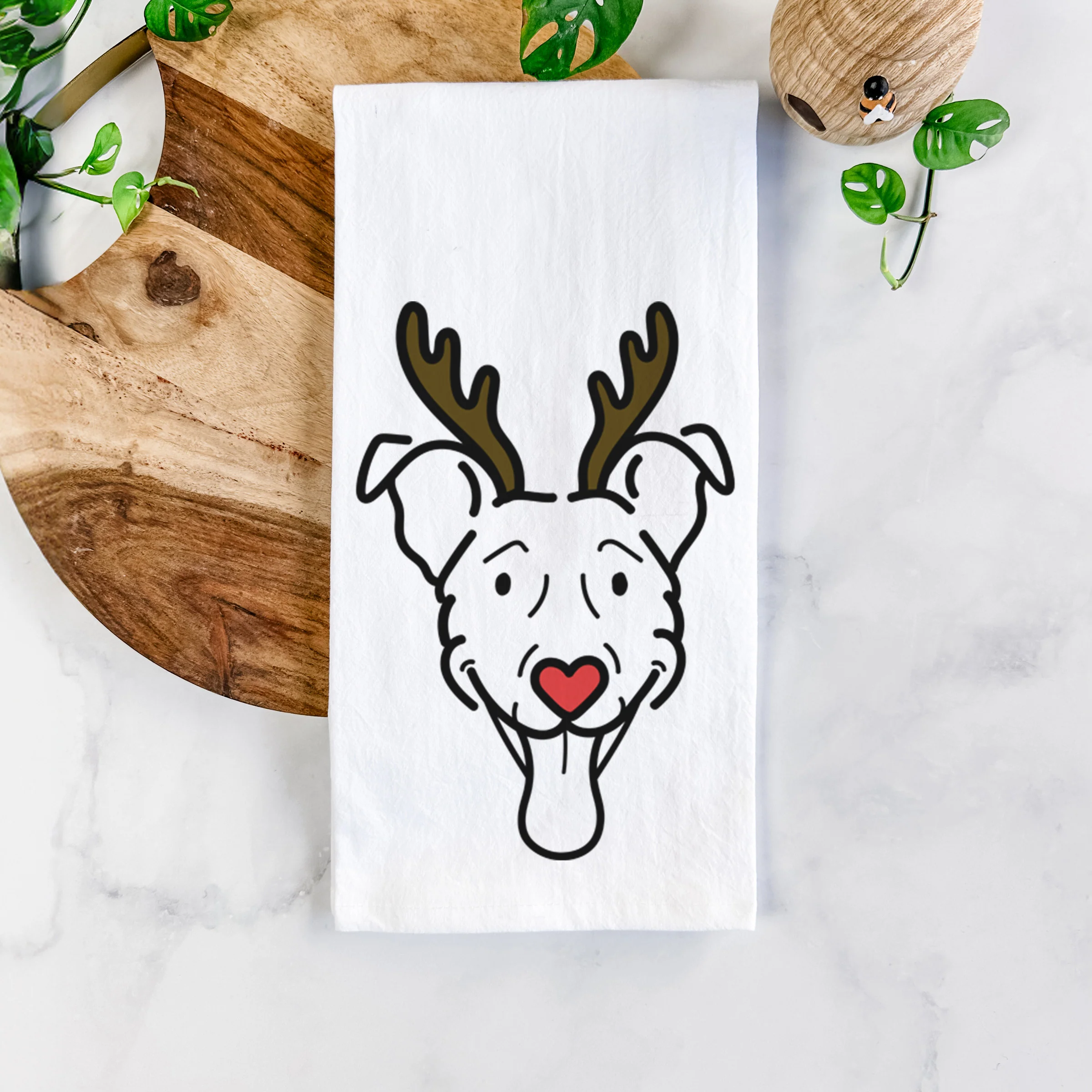 Red Nose Vizsla Mix - Tegan - Tea Towel - Image 5