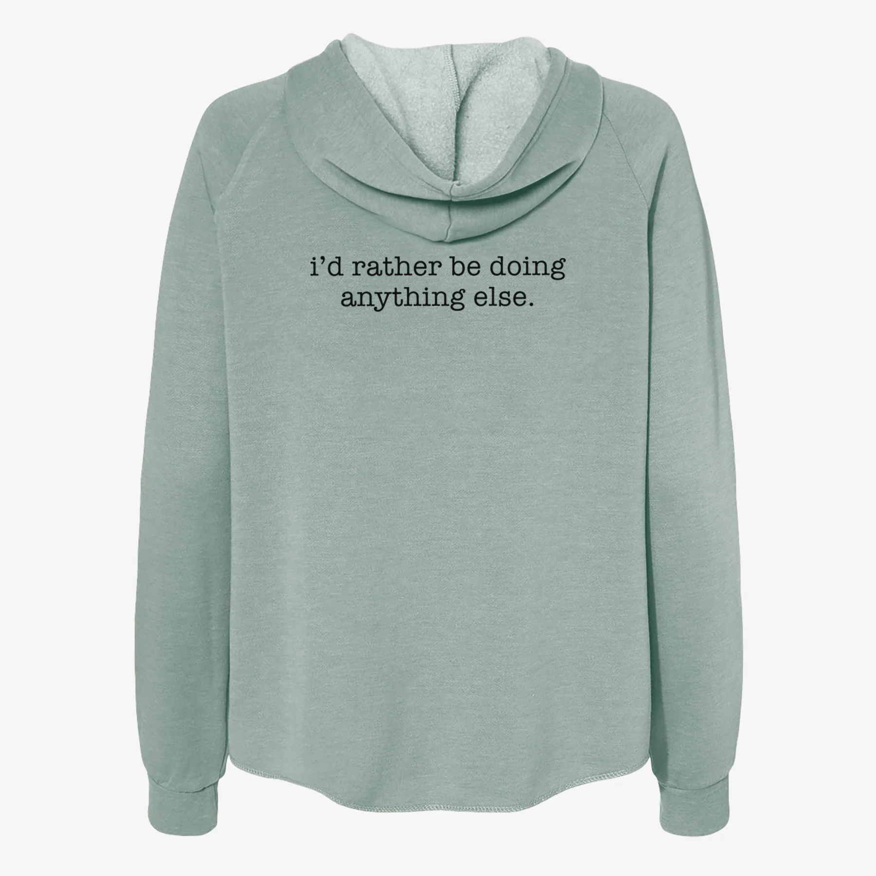 I'd Rather Be Doing Anything Else - Women's Cali Wave Zip-Up Sweatshirt - Image 4