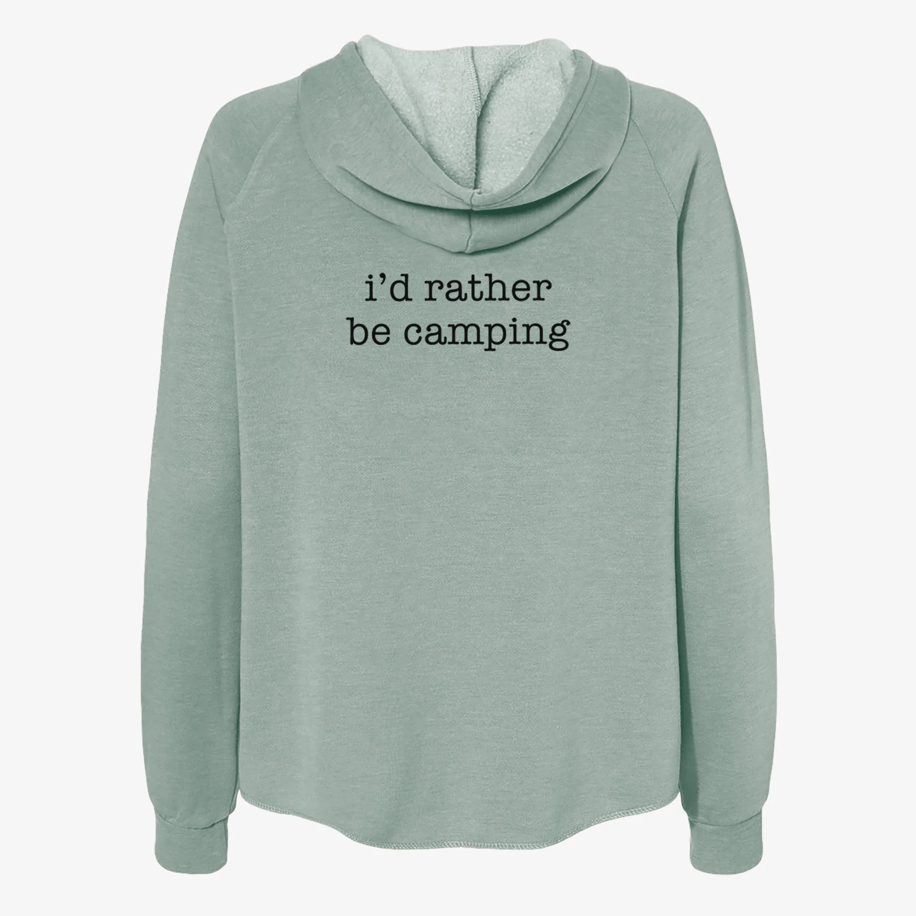 I'd Rather Be Camping - Women's Cali Wave Zip-Up Sweatshirt - Image 4