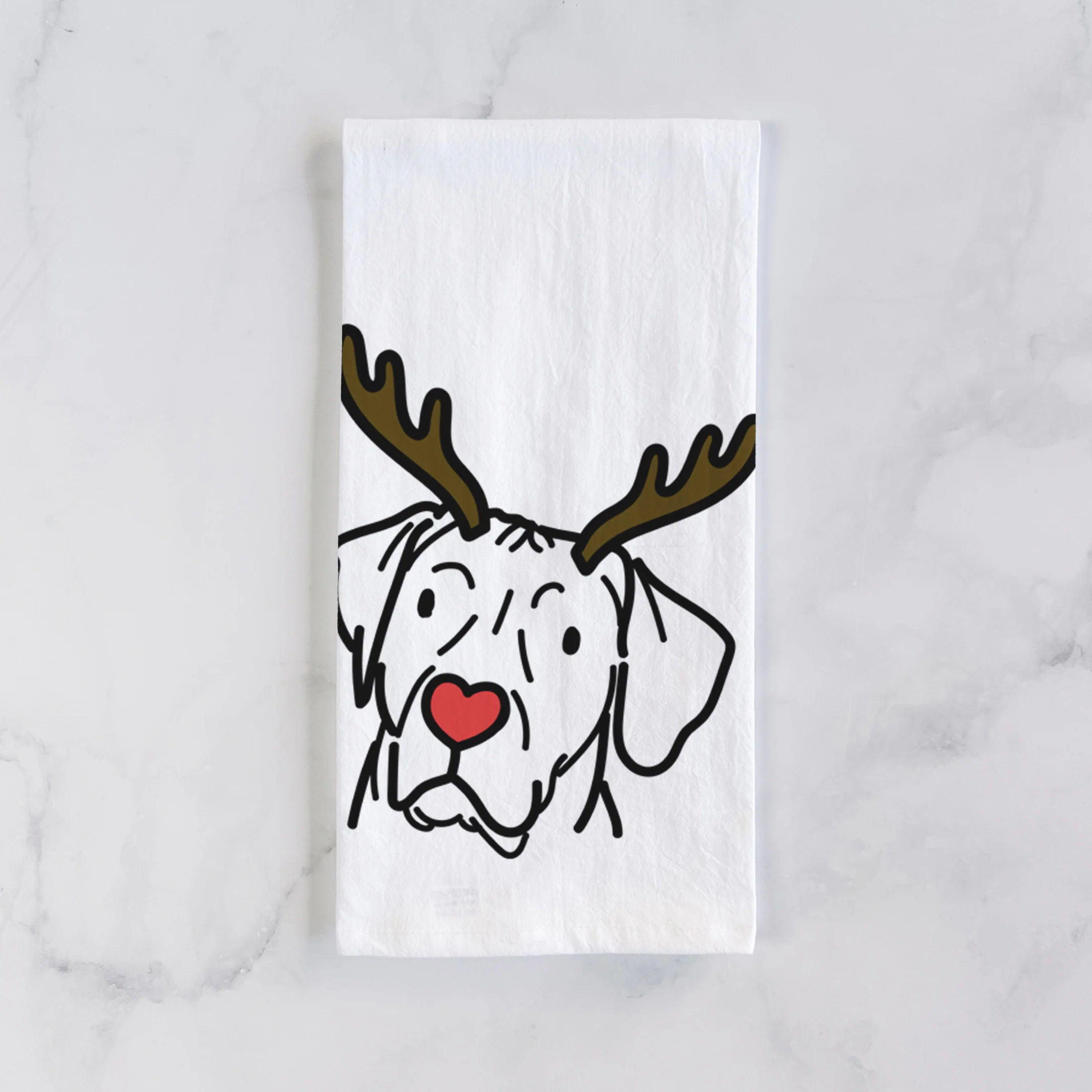 Red Nose Rhodesian Ridgeback - Tito - Tea Towel - Image 2