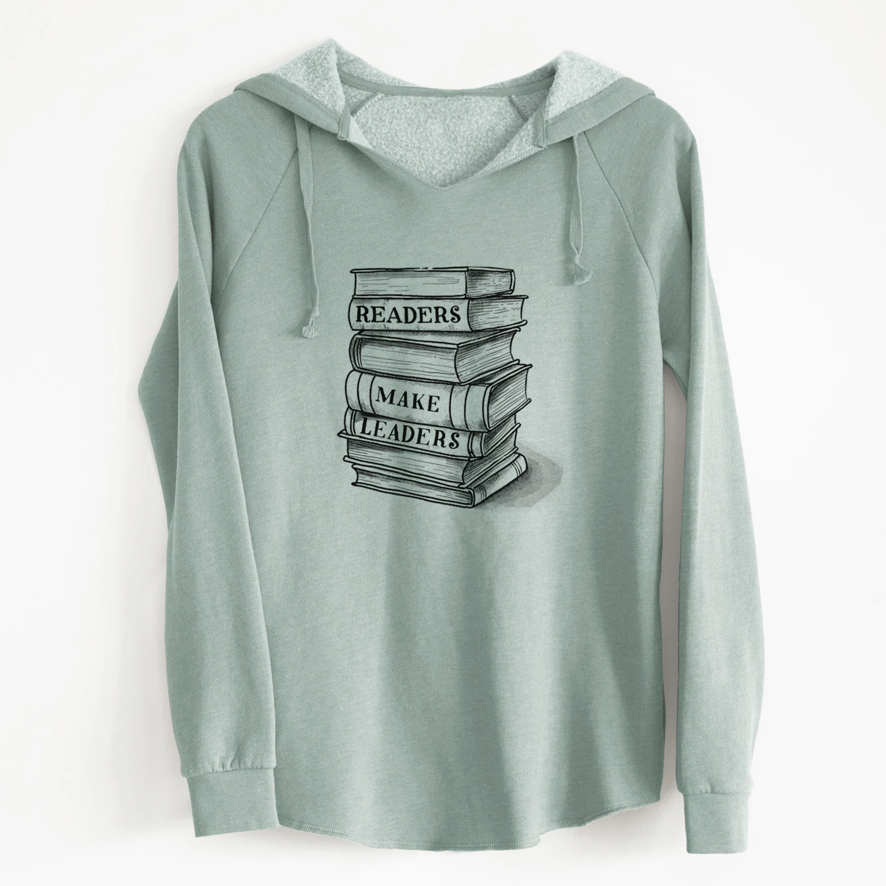 Readers Make Leaders Book Stack - Cali Wave Hooded Sweatshirt