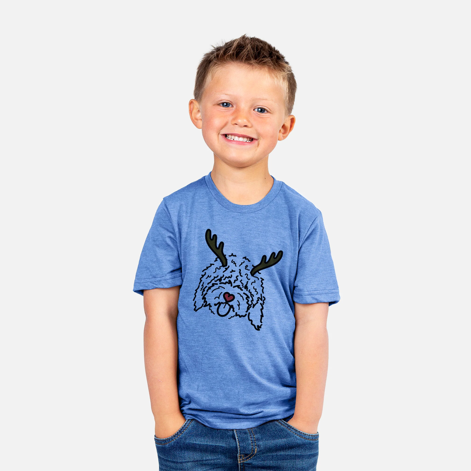 Red Nose Spanish Water Dog - Antonio - Kids/Youth/Toddler Shirt - Image 3