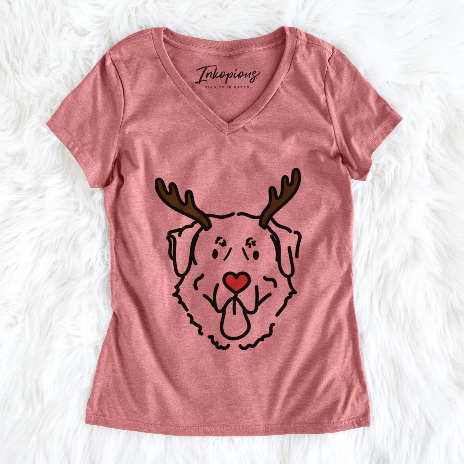 Red Nose Anatolian Shepherd - Batu - Women's Perfect V-neck Shirt - Image 3