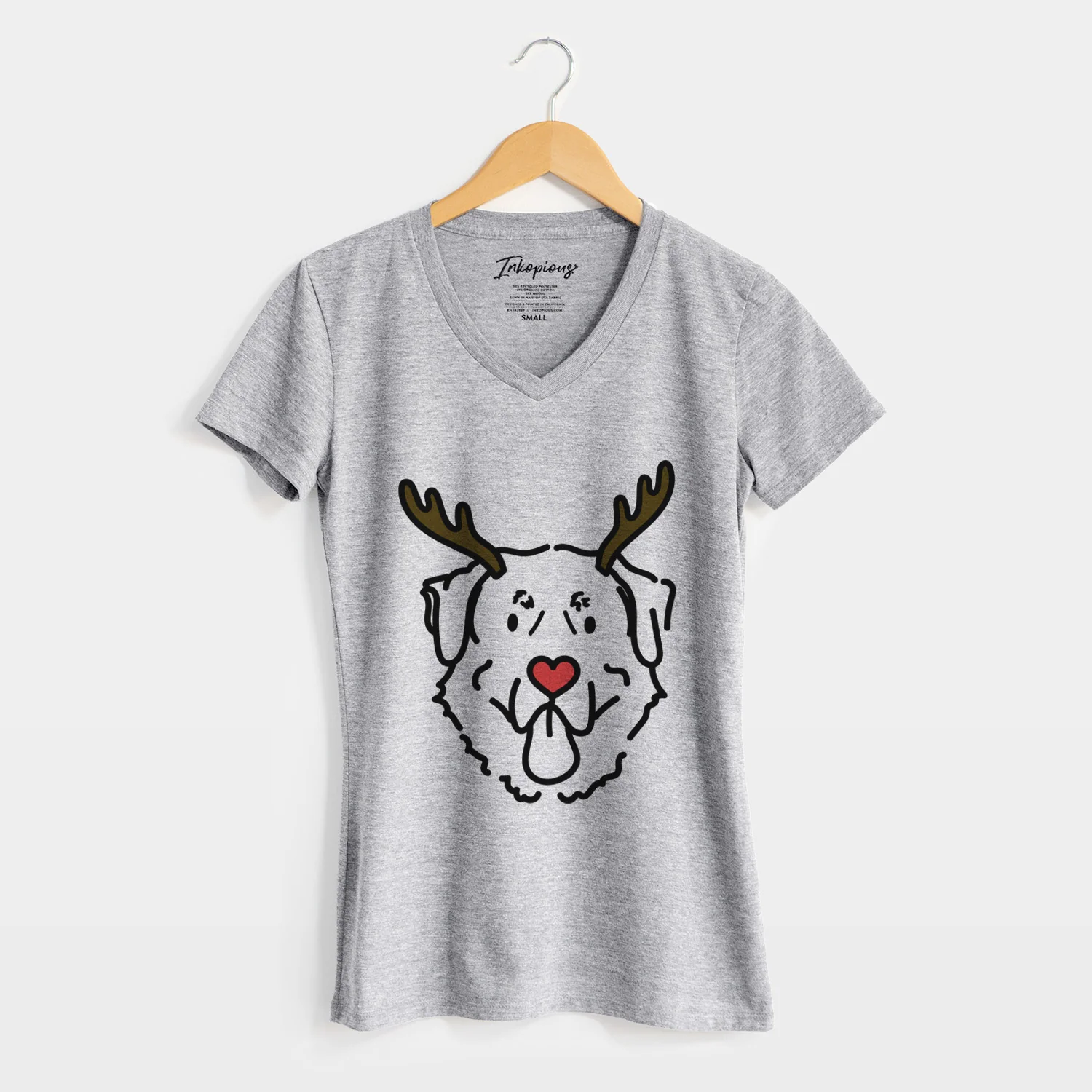 Red Nose Anatolian Shepherd - Batu - Women's Perfect V-neck Shirt - Image 4
