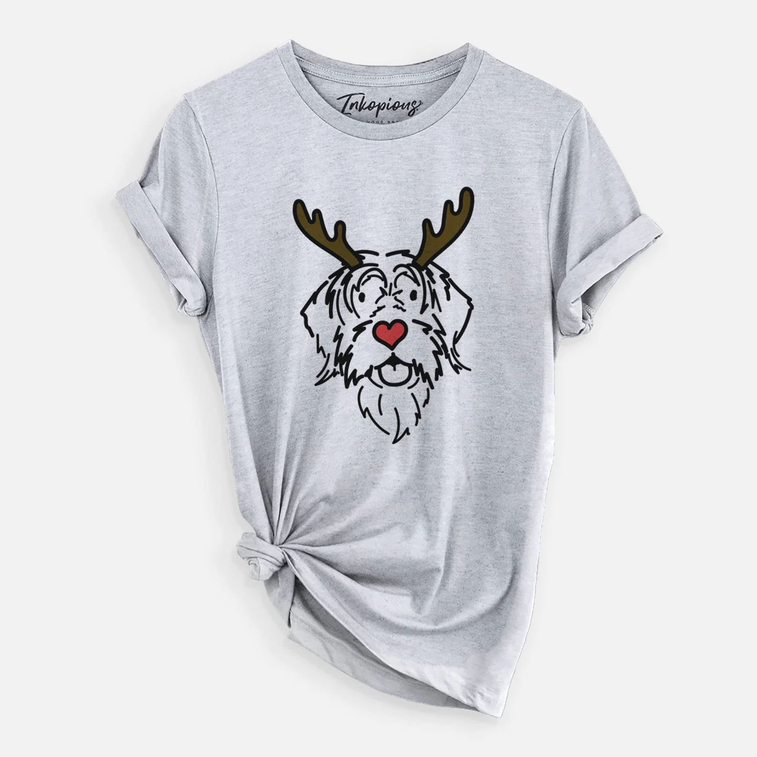 Red Nose Wirehaird Pointing Griffon - Gary - Unisex Crewneck - Image 2