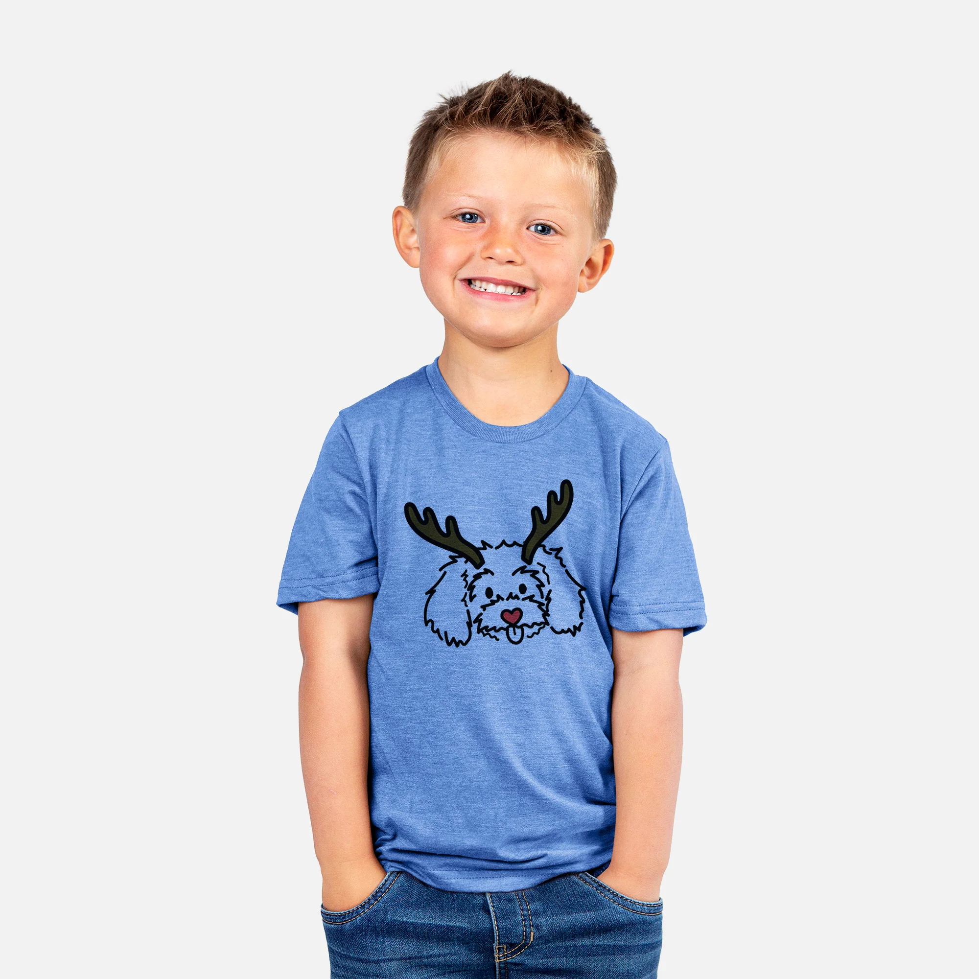 Red Nose Maltipoo - Holly - Kids/Youth/Toddler Shirt - Image 3