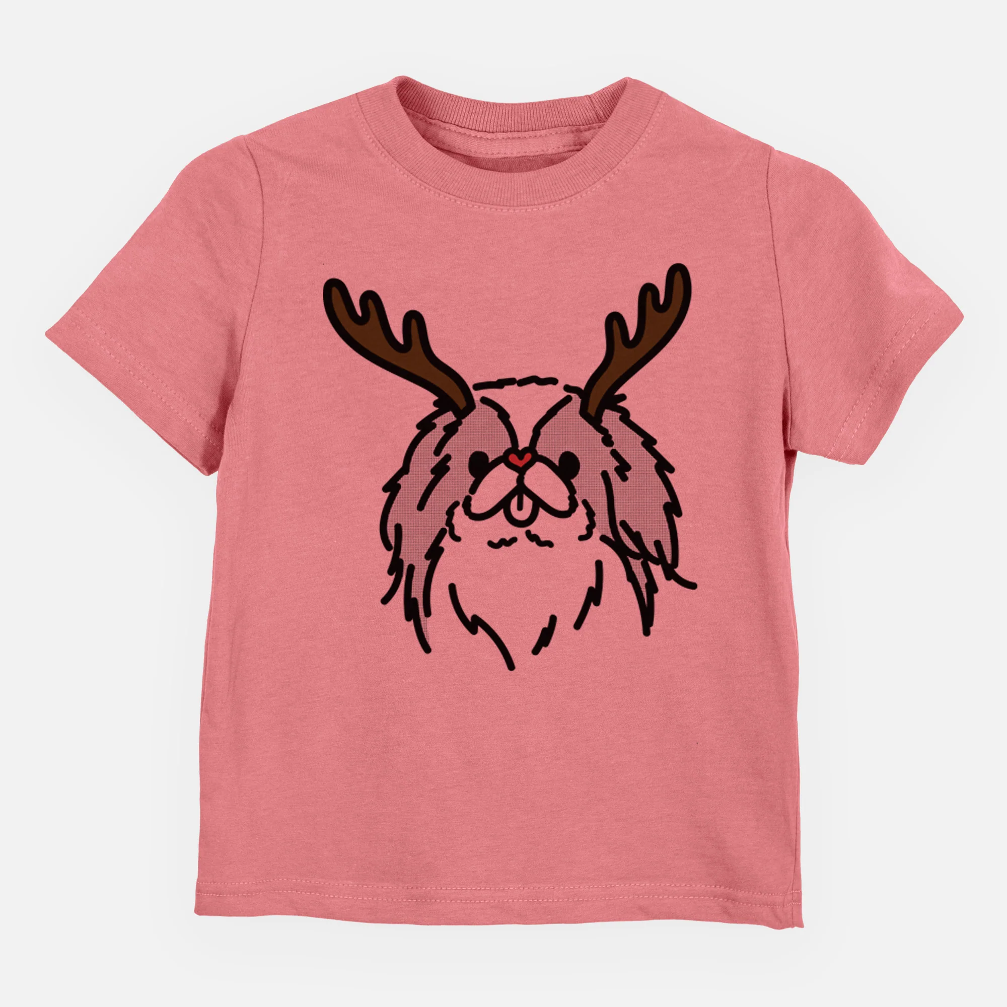 Red Nose Japanese Chin - Macha - Kids/Youth/Toddler Shirt - Image 4
