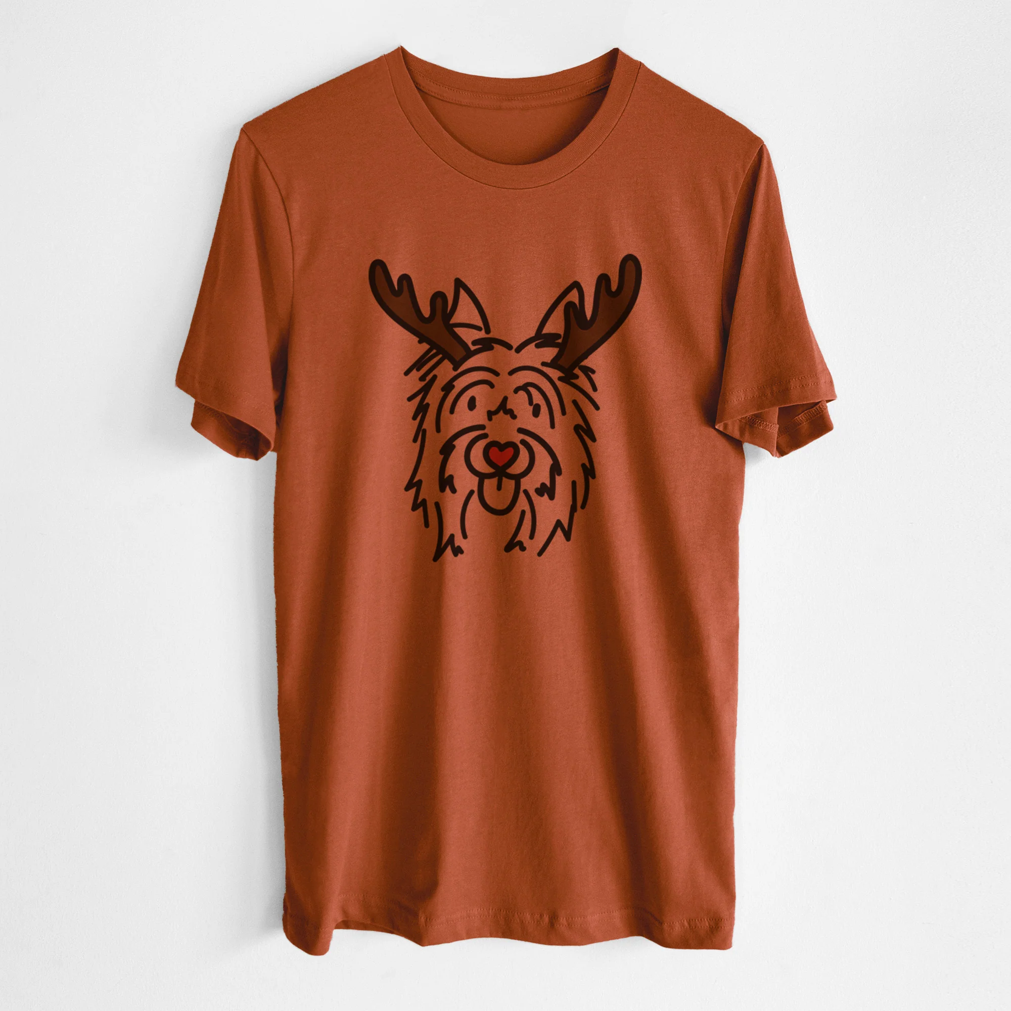 Red Nose Silky Terrier - Monty - Unisex Crewneck - Image 5