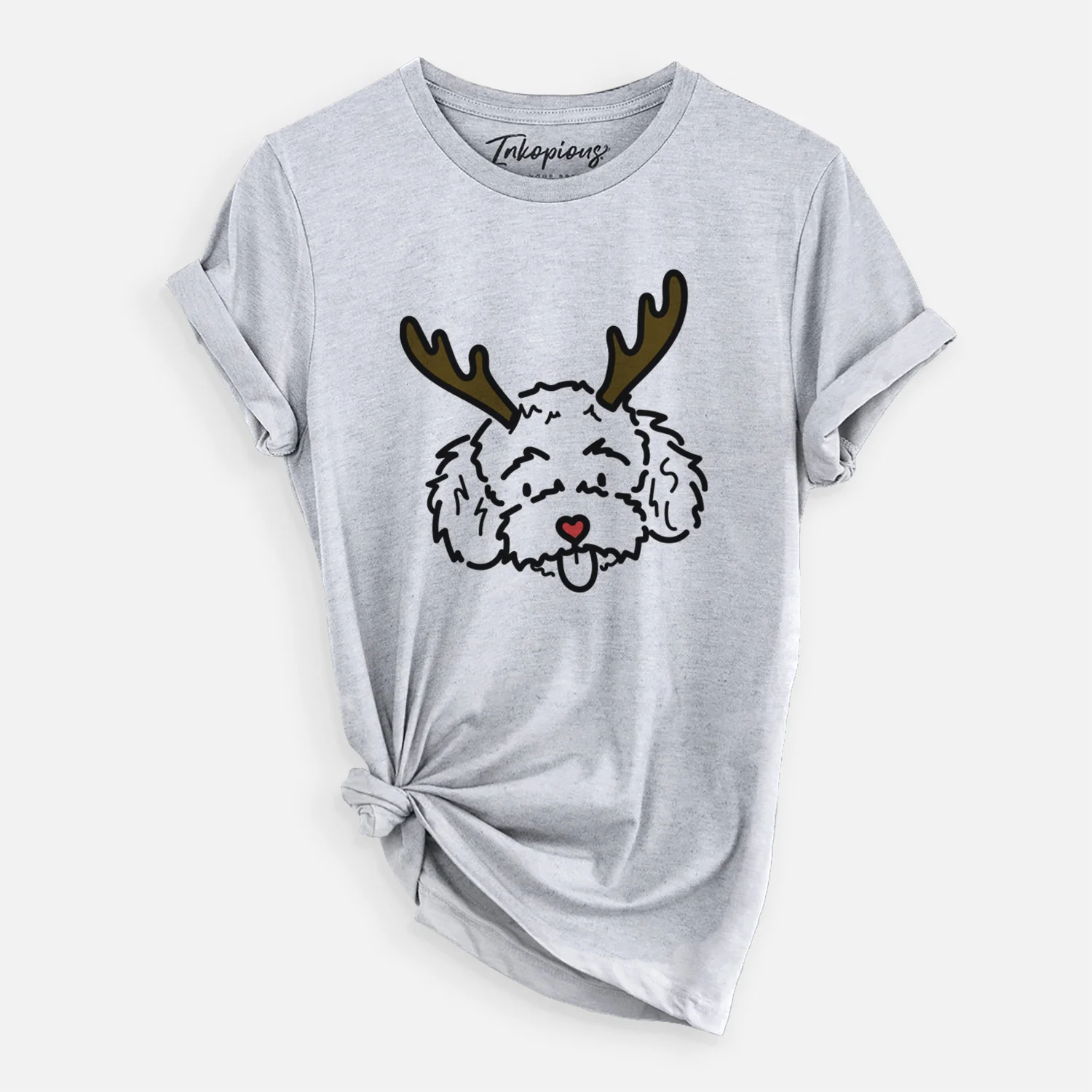 Red Nose Toy Poodle - Ricci - Unisex Crewneck - Image 2