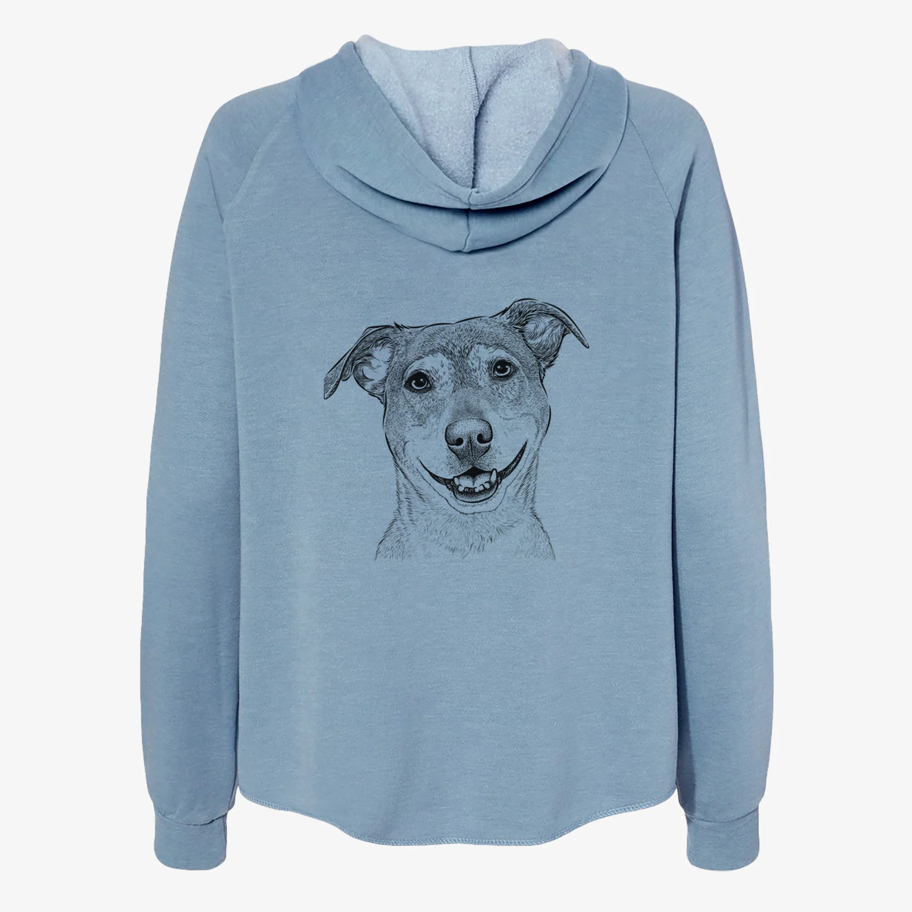 Reese the Mountain Cur - Women's Cali Wave Zip-Up Sweatshirt - Image 6