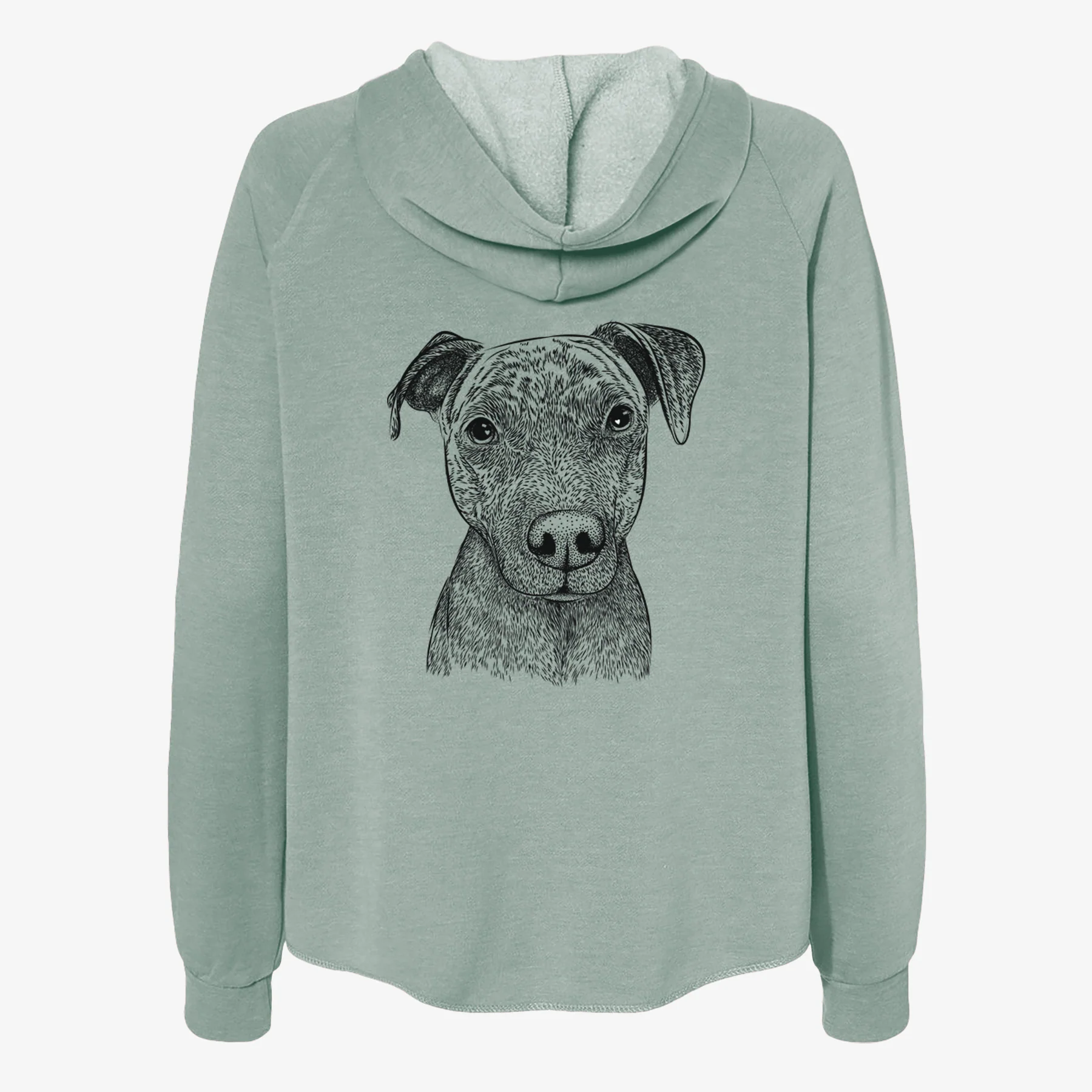 Reeses the Pitbull - Women's Cali Wave Zip-Up Sweatshirt - Image 4