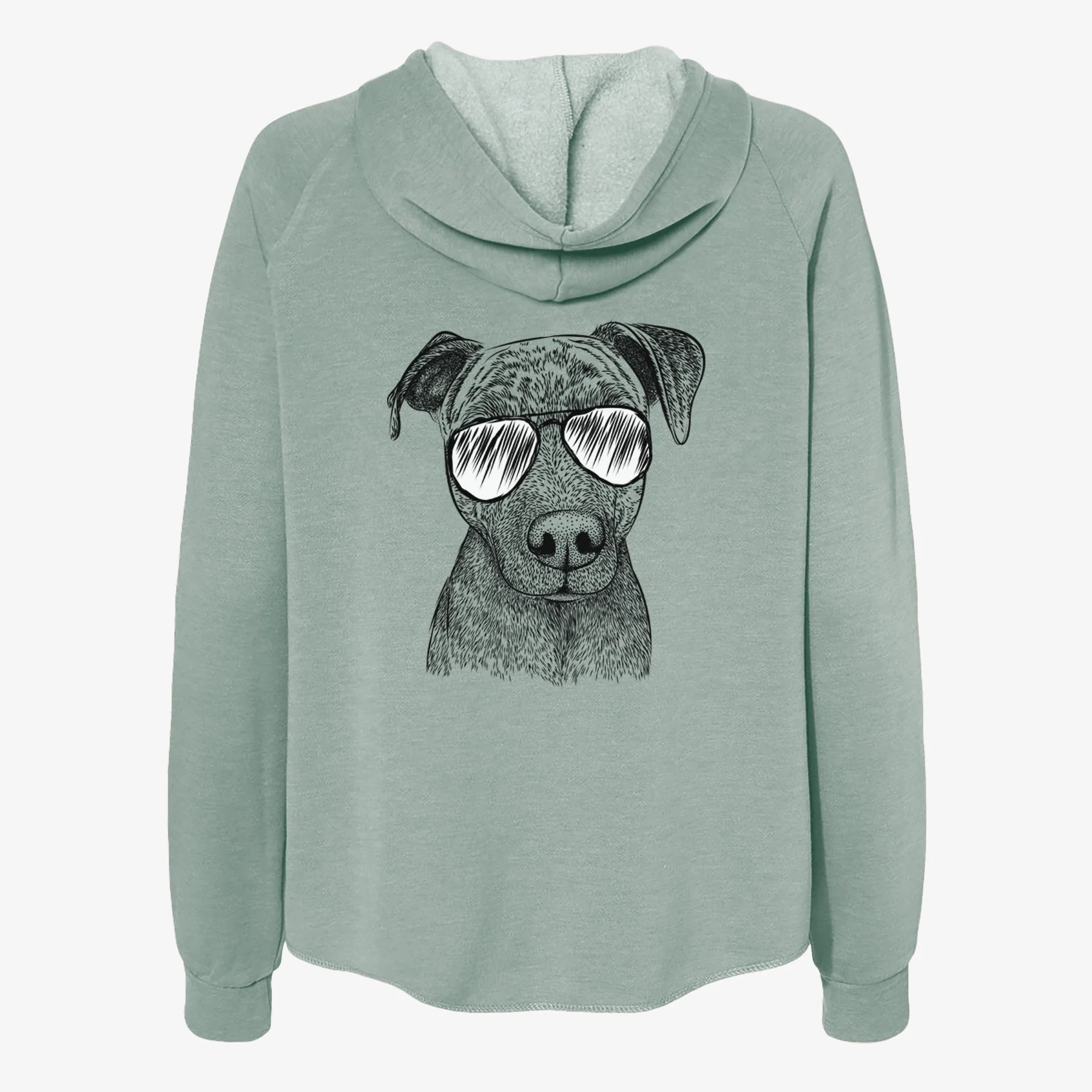 Reeses the Pitbull - Women's Cali Wave Zip-Up Sweatshirt - Image 7