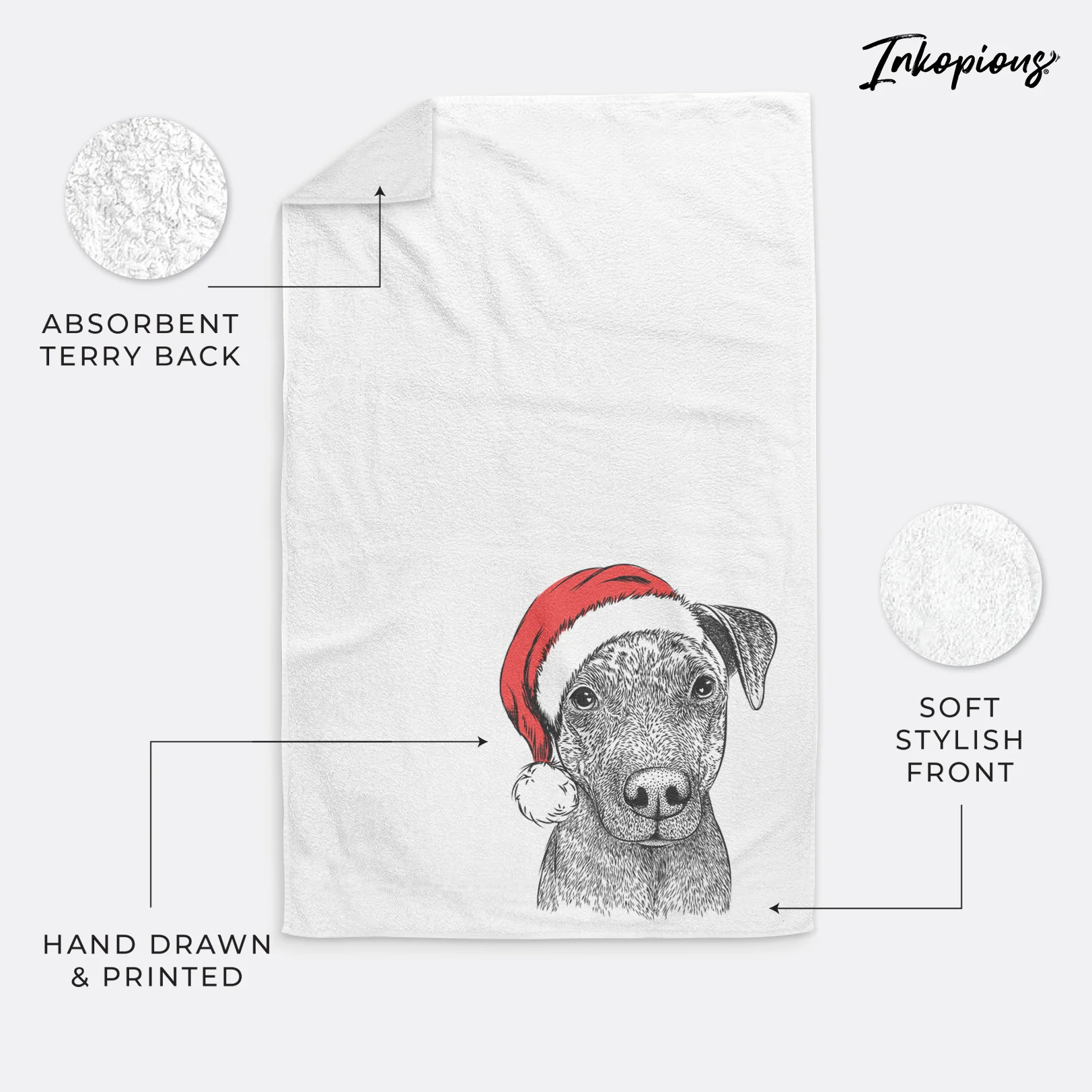 Reeses the Pitbull Premium Hand Towel - Image 4