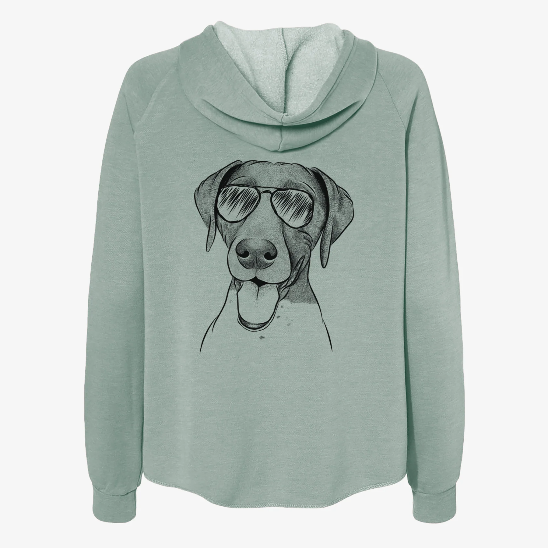 Remi the German Shorthaired Pointer - Women's Cali Wave Zip-Up Sweatshirt - Image 7