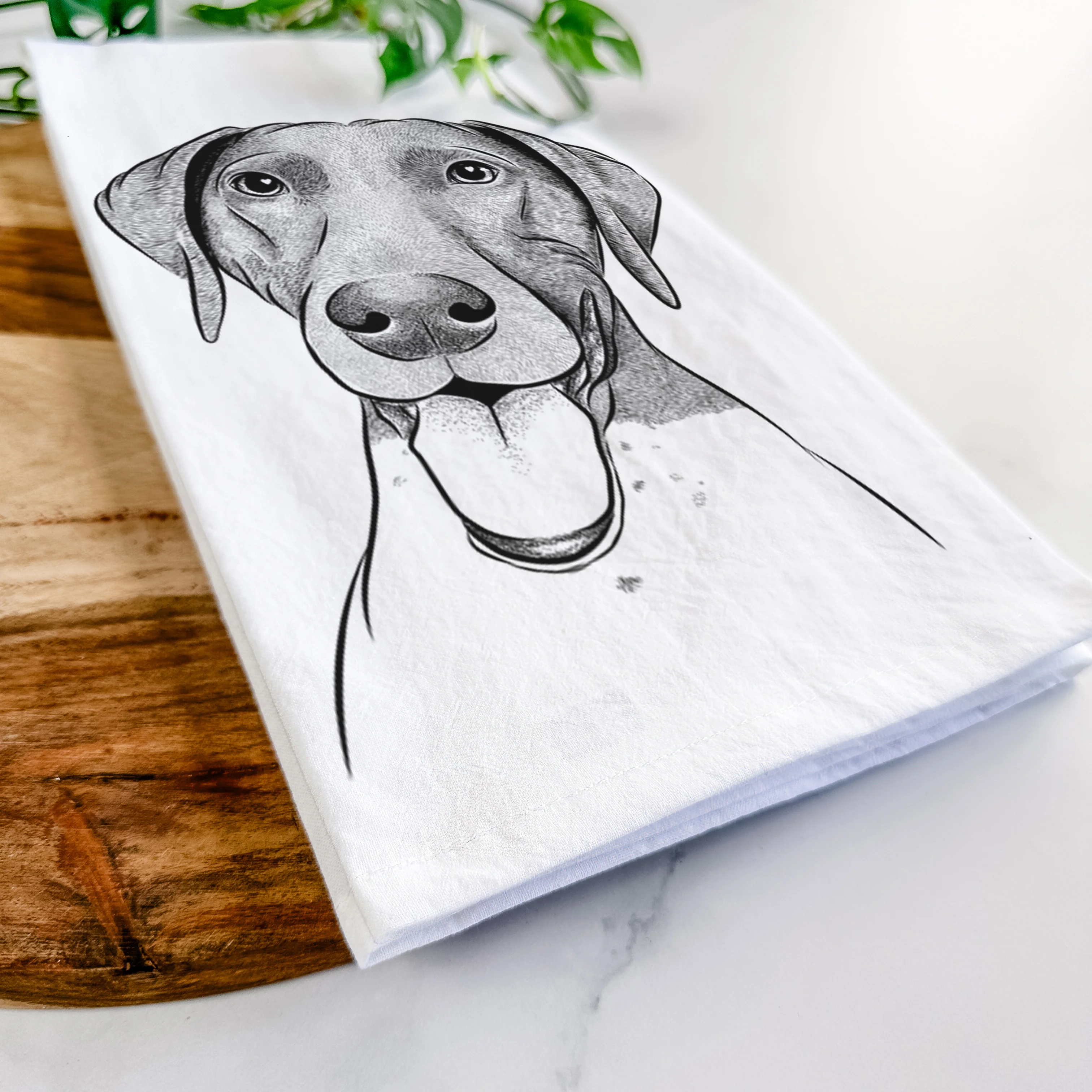Remi the German Shorthaired Pointer Tea Towel - Image 5