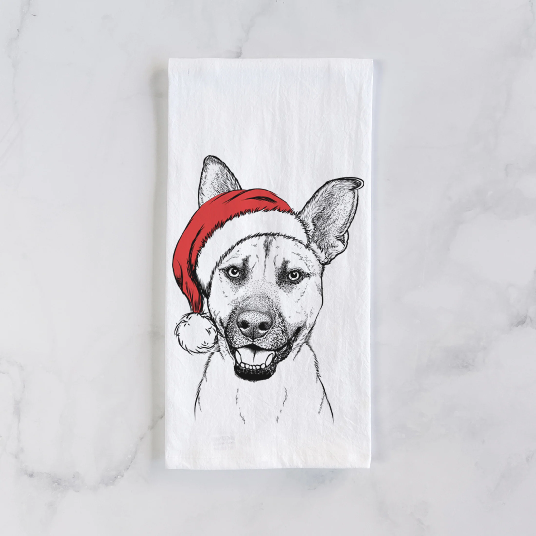 Remus the German Shepherd Mix Tea Towel - Image 2