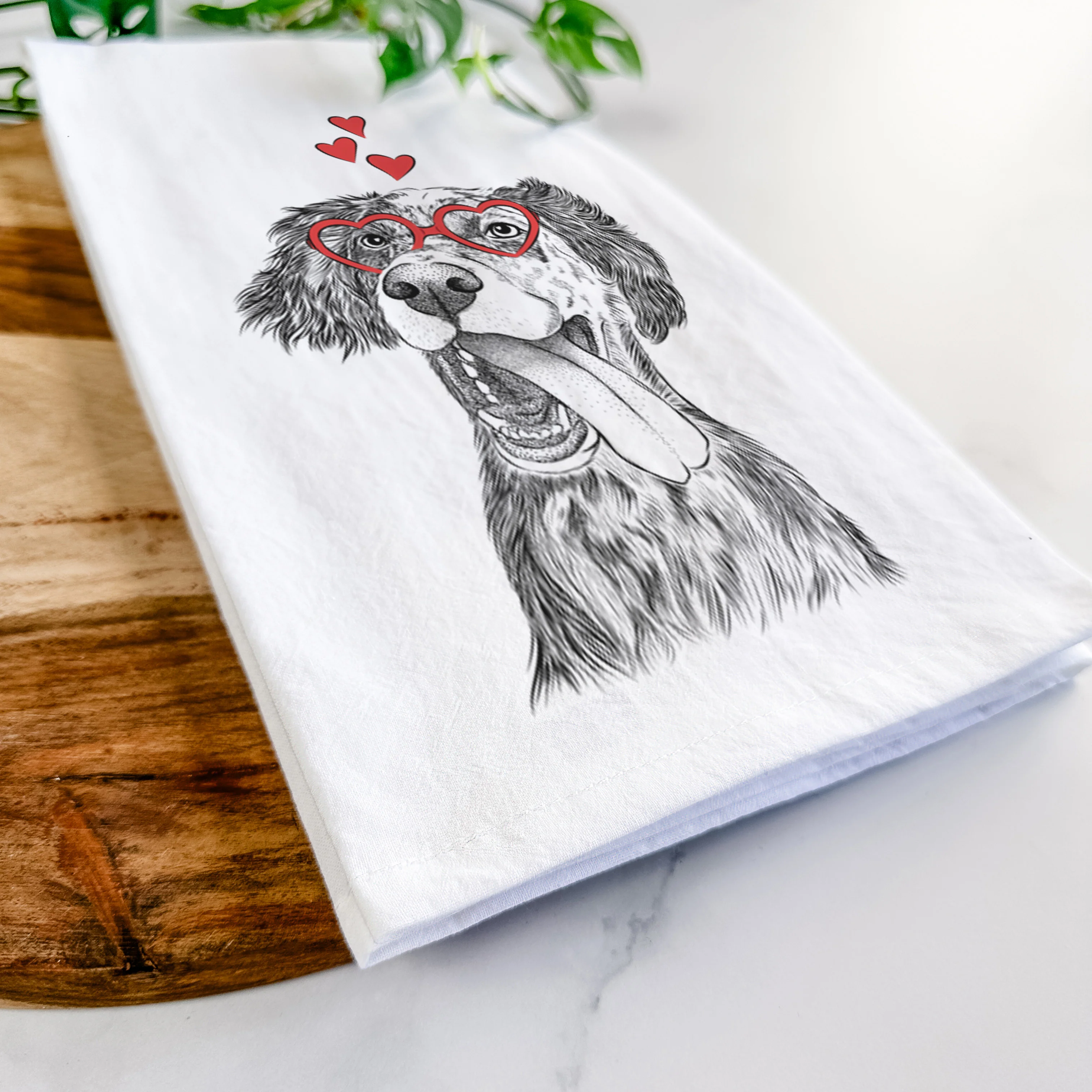 Renly the English Setter Tea Towel - Image 7