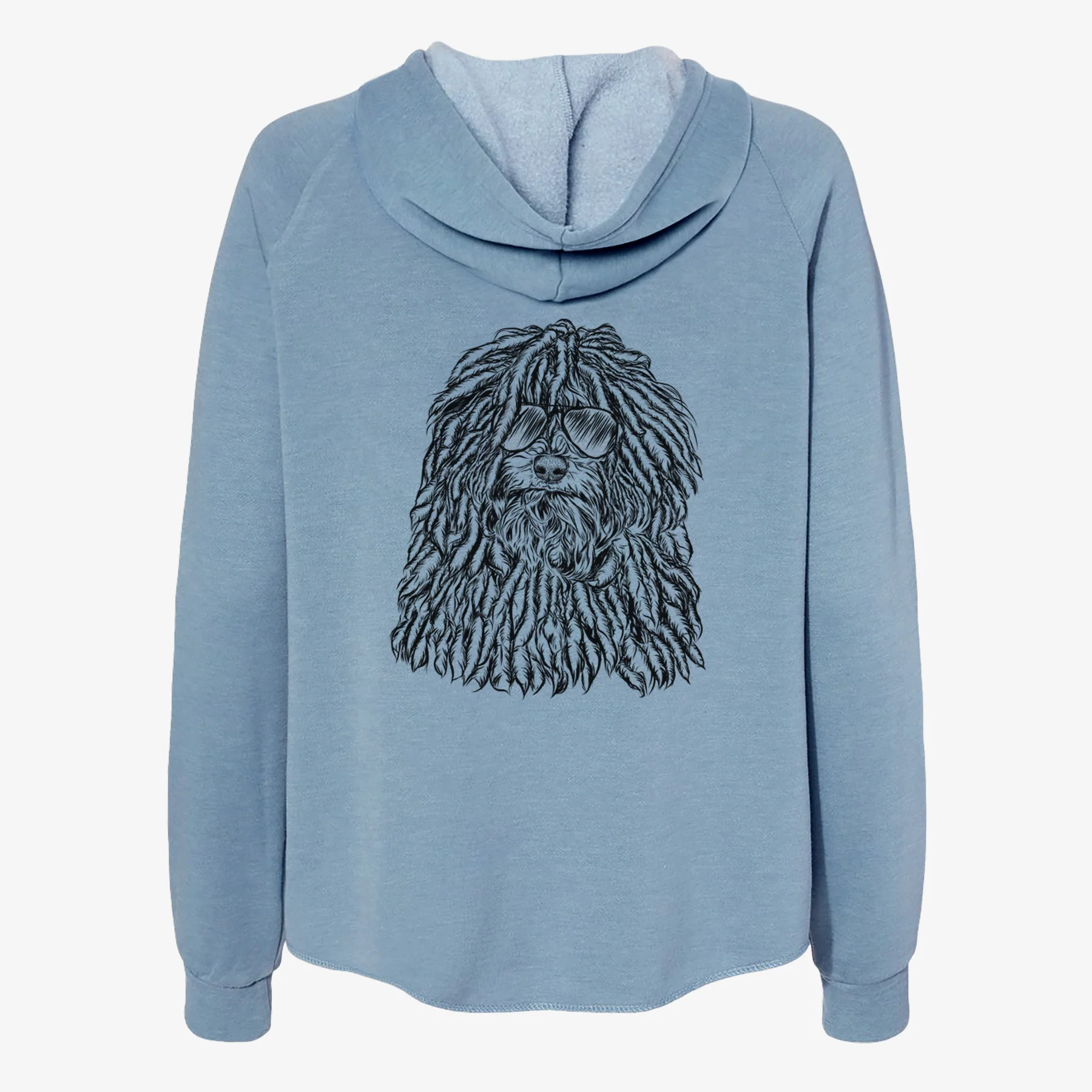 Rezi the Puli - Women's Cali Wave Zip-Up Sweatshirt - Image 9