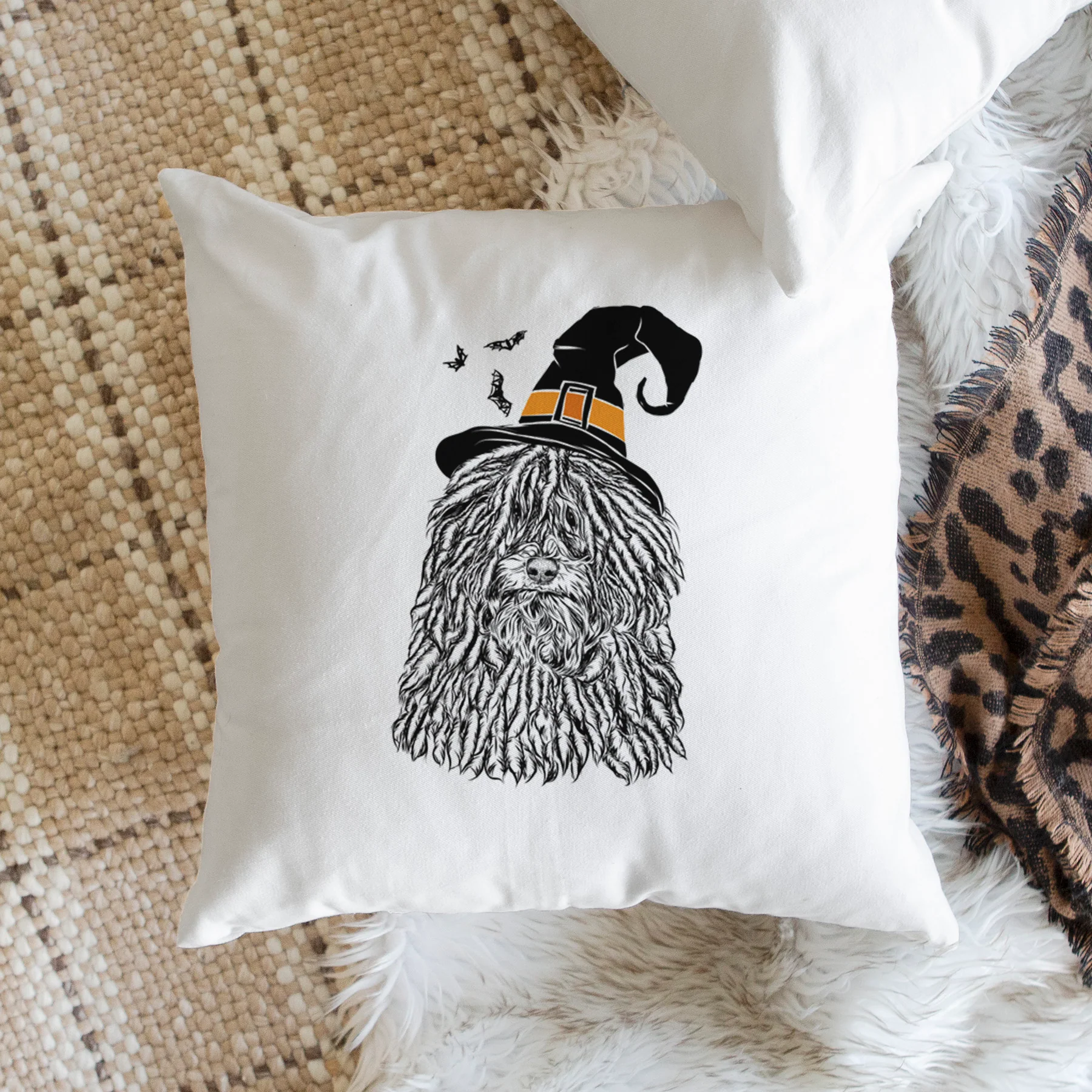 Rezi the Puli - Throw Pillow Cover - Image 2