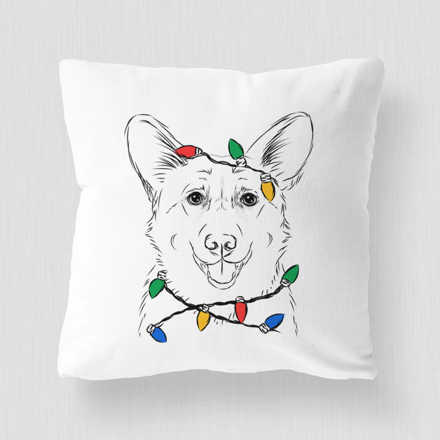 Ricco the Corgi - Throw Pillow Cover - Image 4
