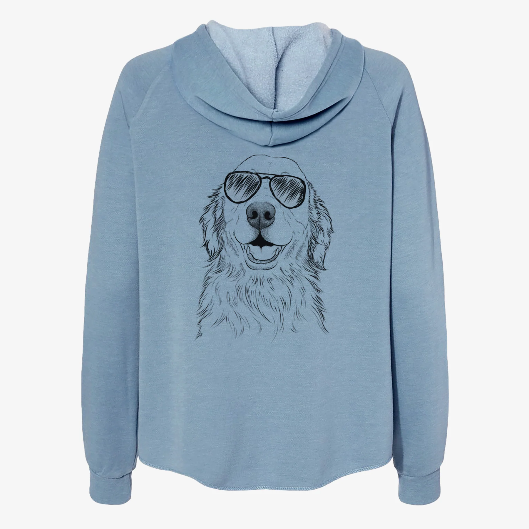 Ridge the Golden Retriever - Women's Cali Wave Zip-Up Sweatshirt - Image 9