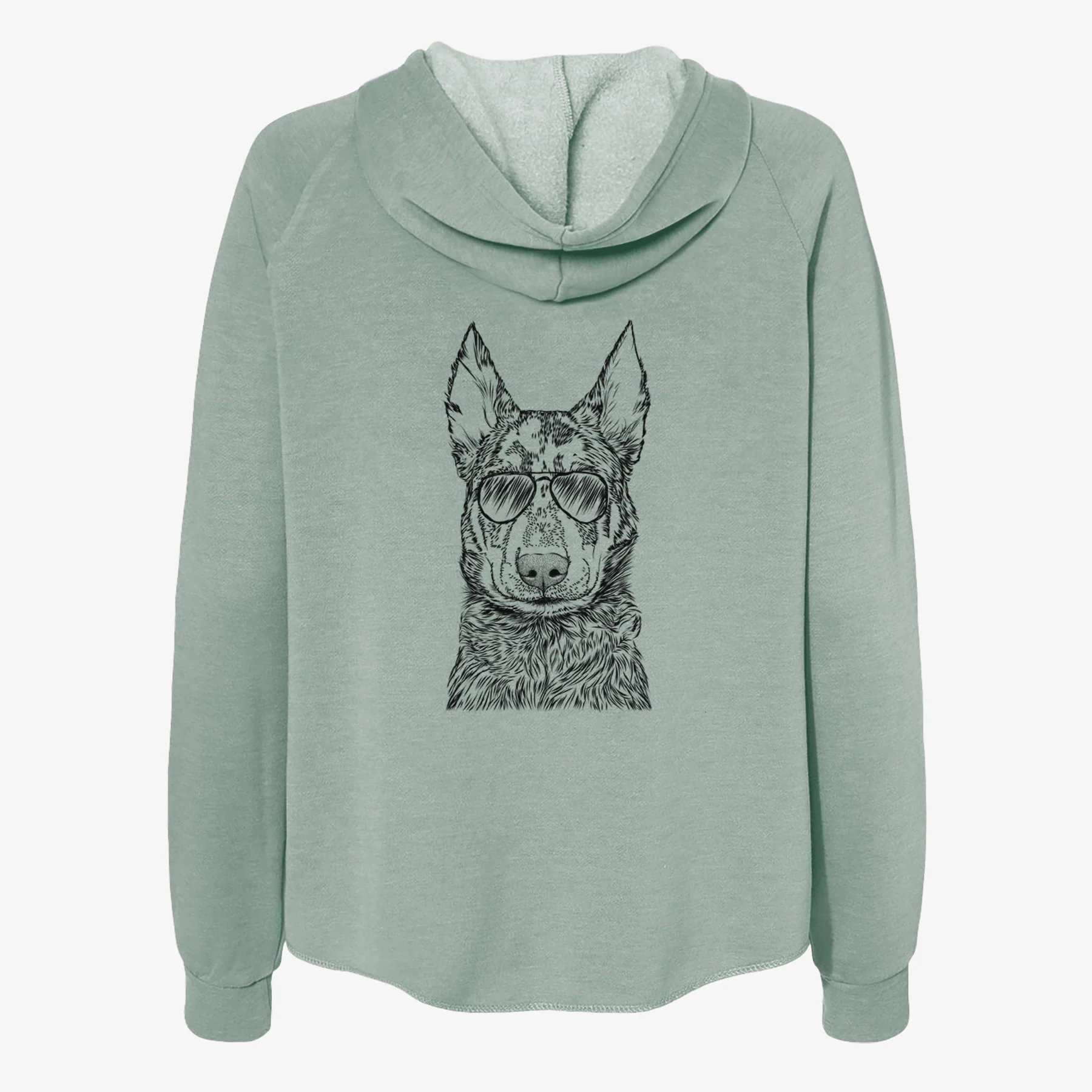 Riggs the Beauceron - Women's Cali Wave Zip-Up Sweatshirt - Image 7