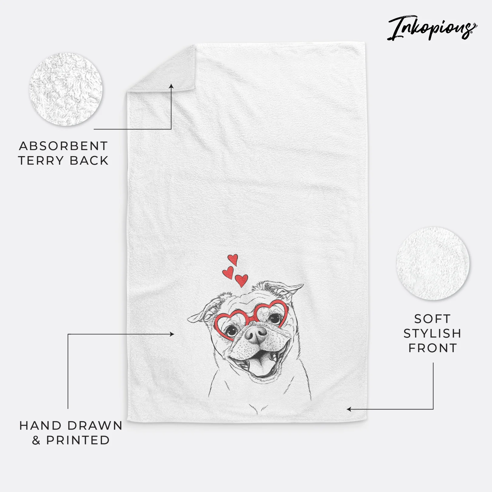 Riley the Chug Decorative Hand Towel - Image 18