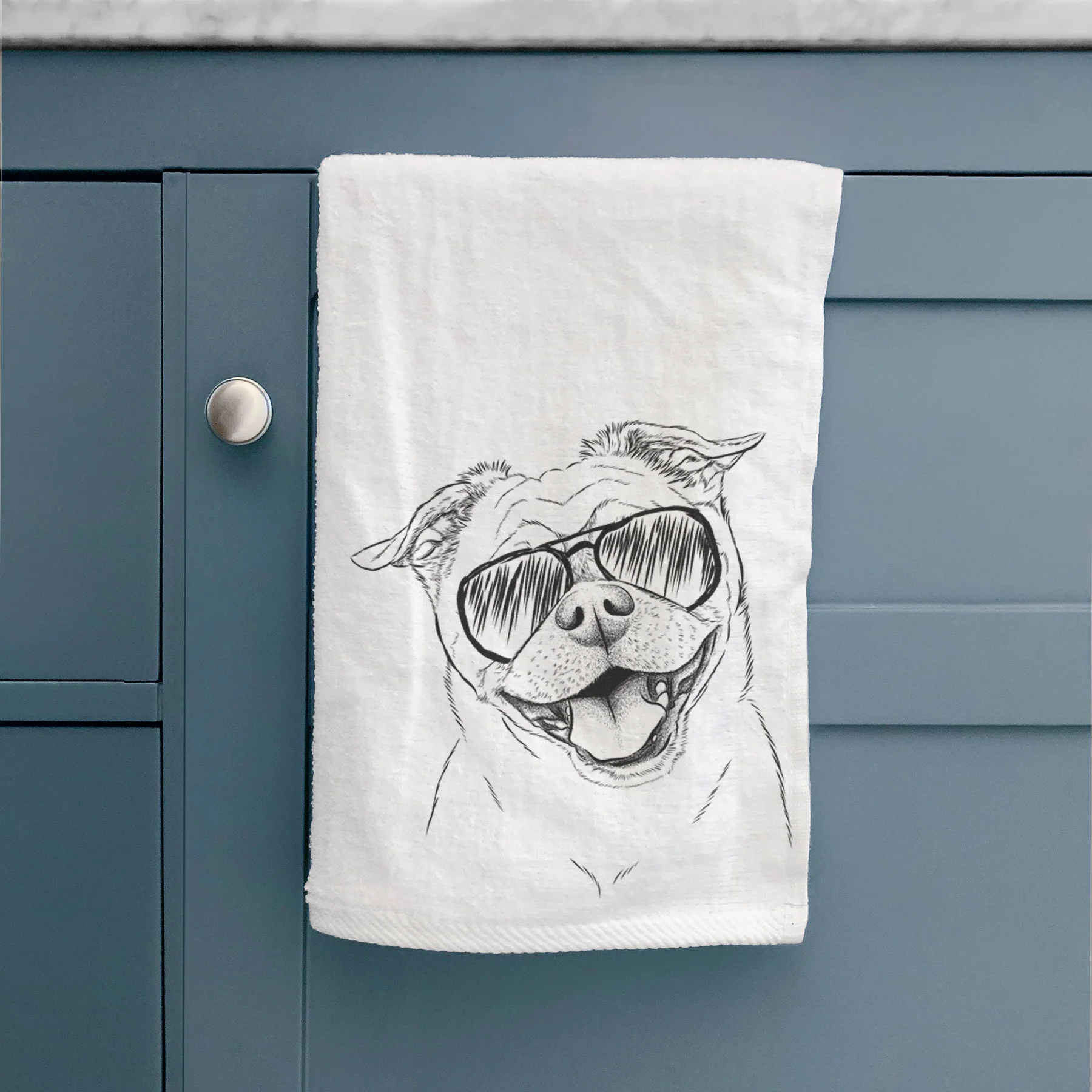 Riley the Chug Decorative Hand Towel - Image 3