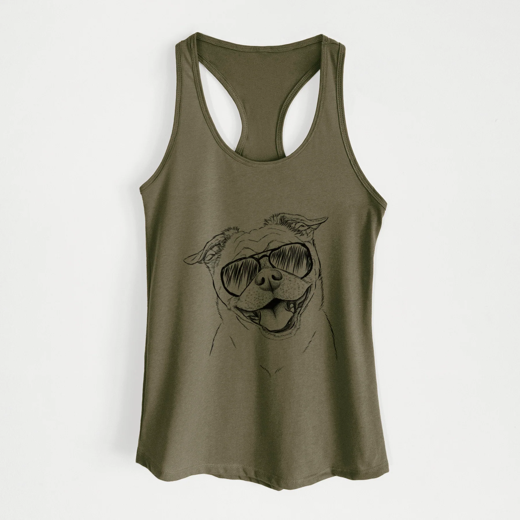Riley the Chug - Women's Racerback Tanktop - Image 10