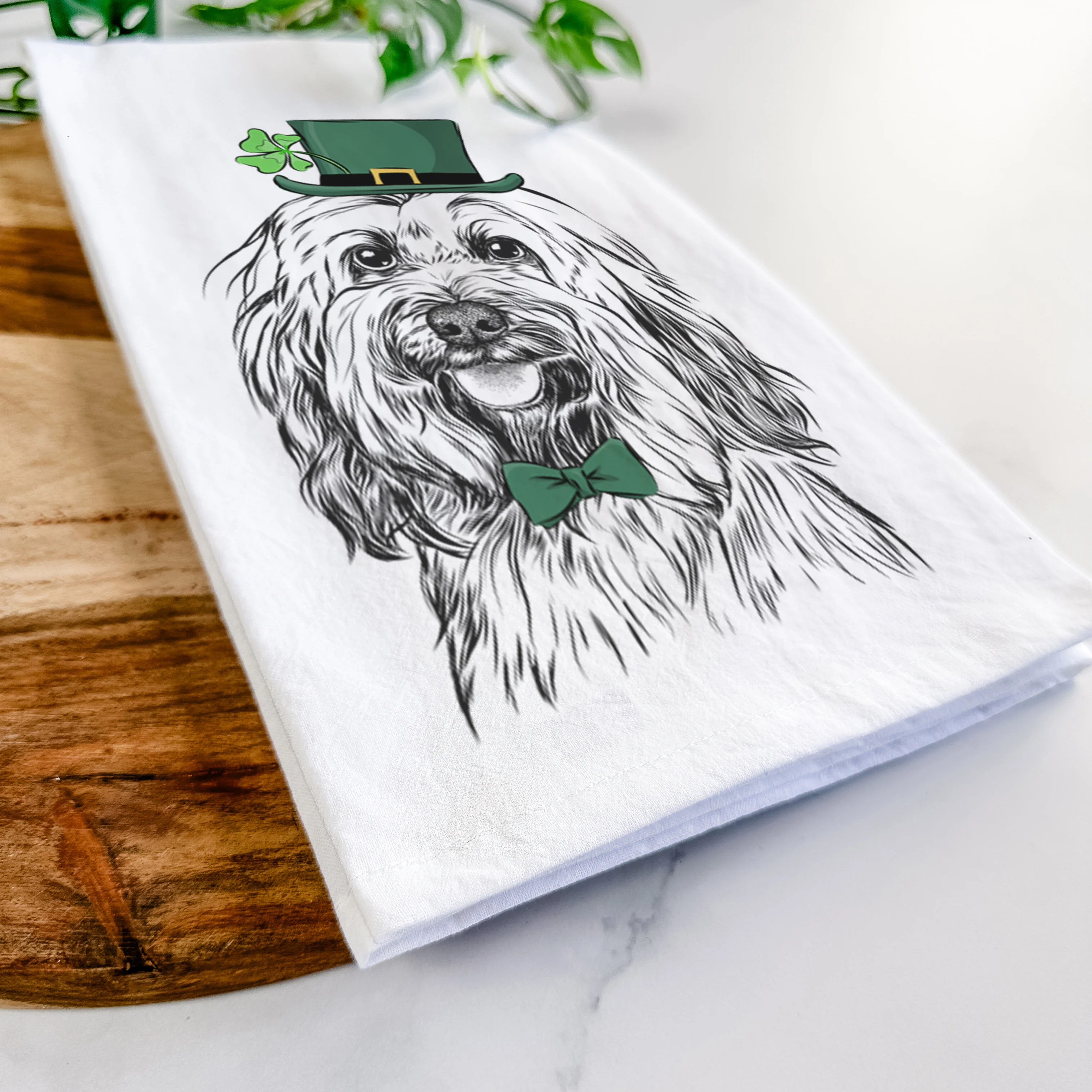 Rime the Tibetan Terrier Tea Towel - Image 13