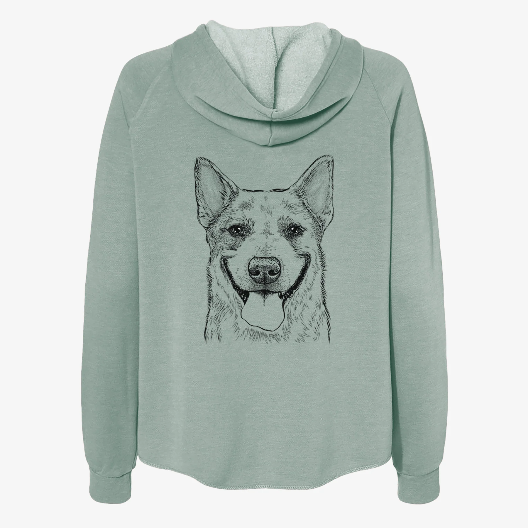 Rio the Australian Cattle Dog - Women's Cali Wave Zip-Up Sweatshirt - Image 4