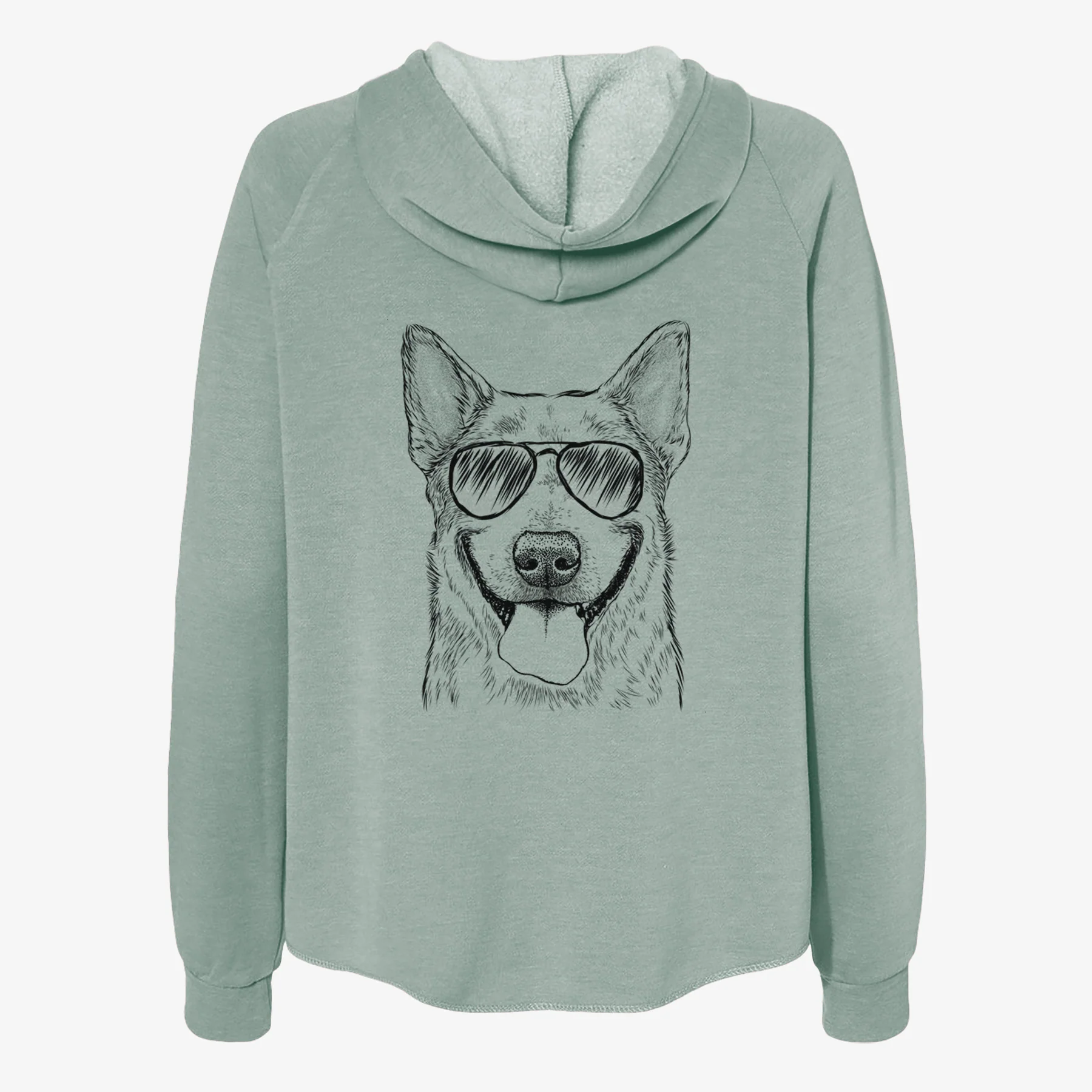 Rio the Australian Cattle Dog - Women's Cali Wave Zip-Up Sweatshirt - Image 7