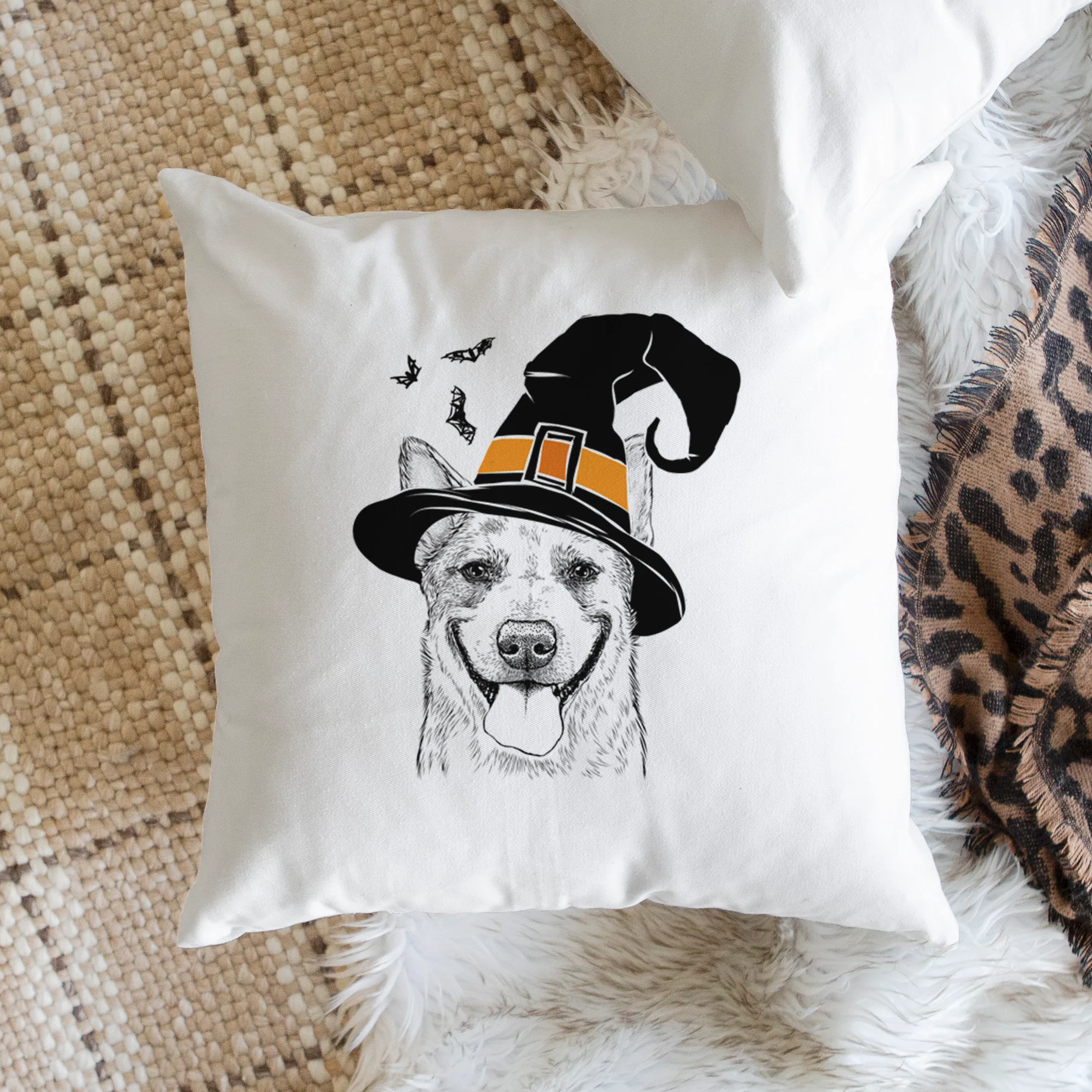 Rio the Australian Cattle Dog - Throw Pillow Cover - Image 2