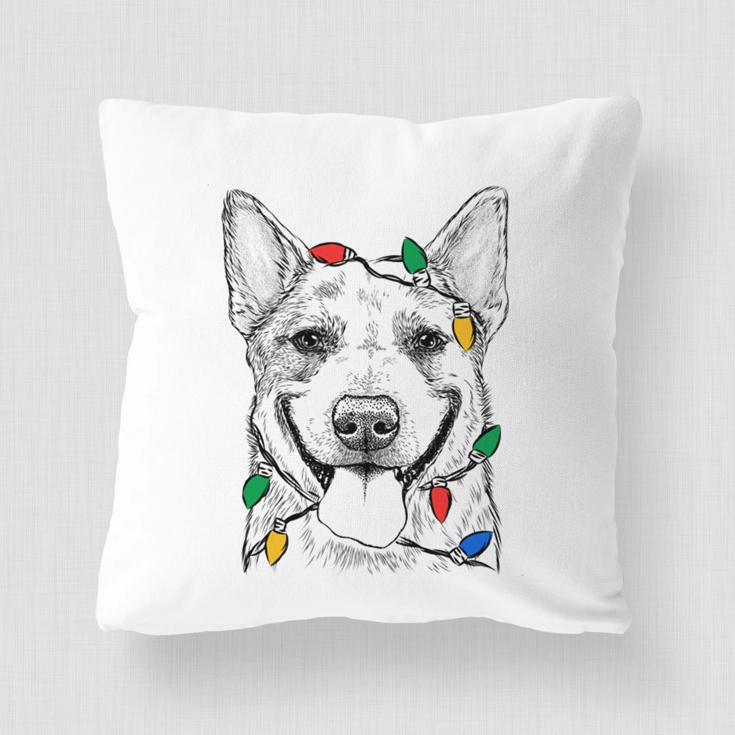 Rio the Australian Cattle Dog - Throw Pillow Cover - Image 4