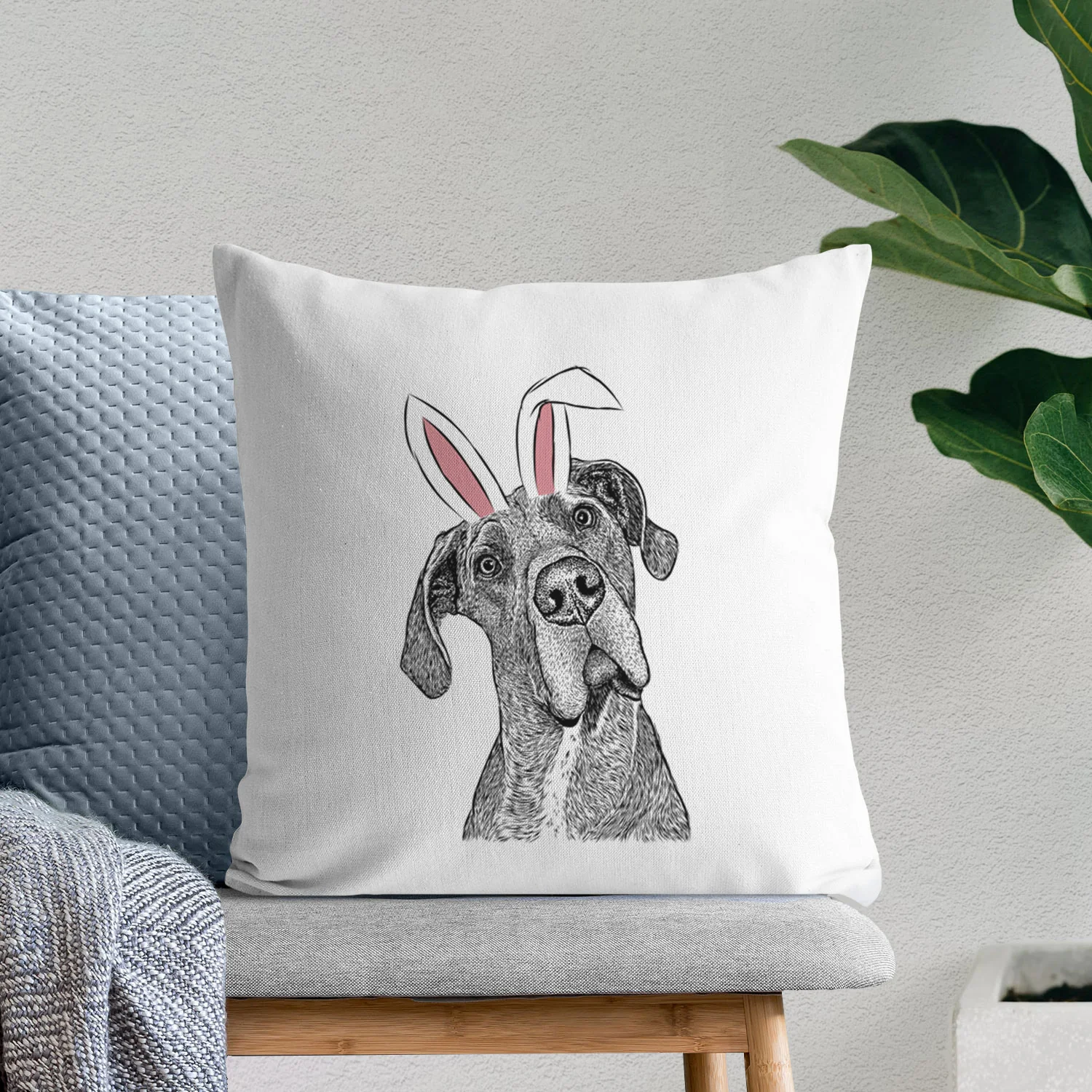 River the Great Dane - Throw Pillow Cover - Image 11