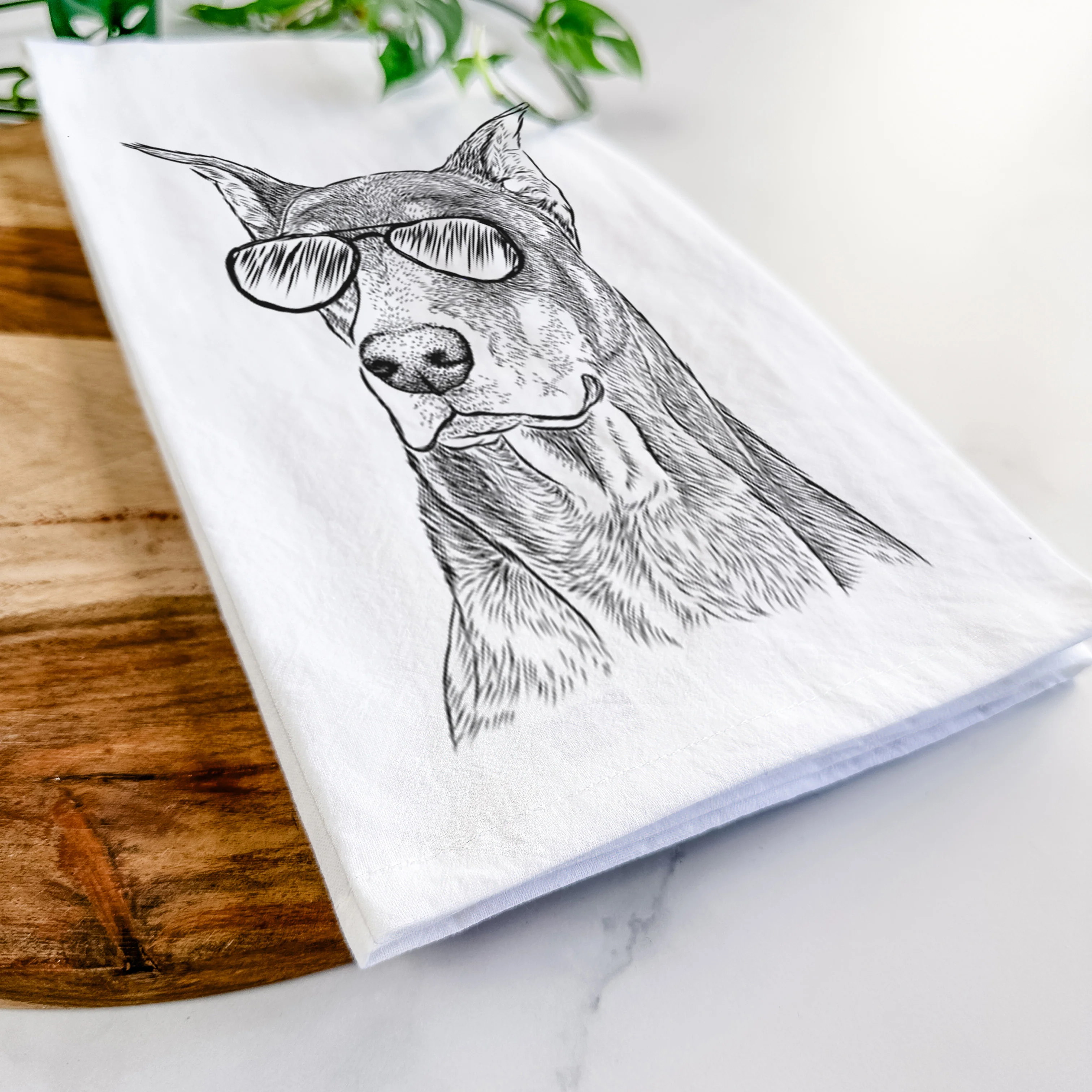 RJ the Doberman Pinscher Tea Towel - Image 6