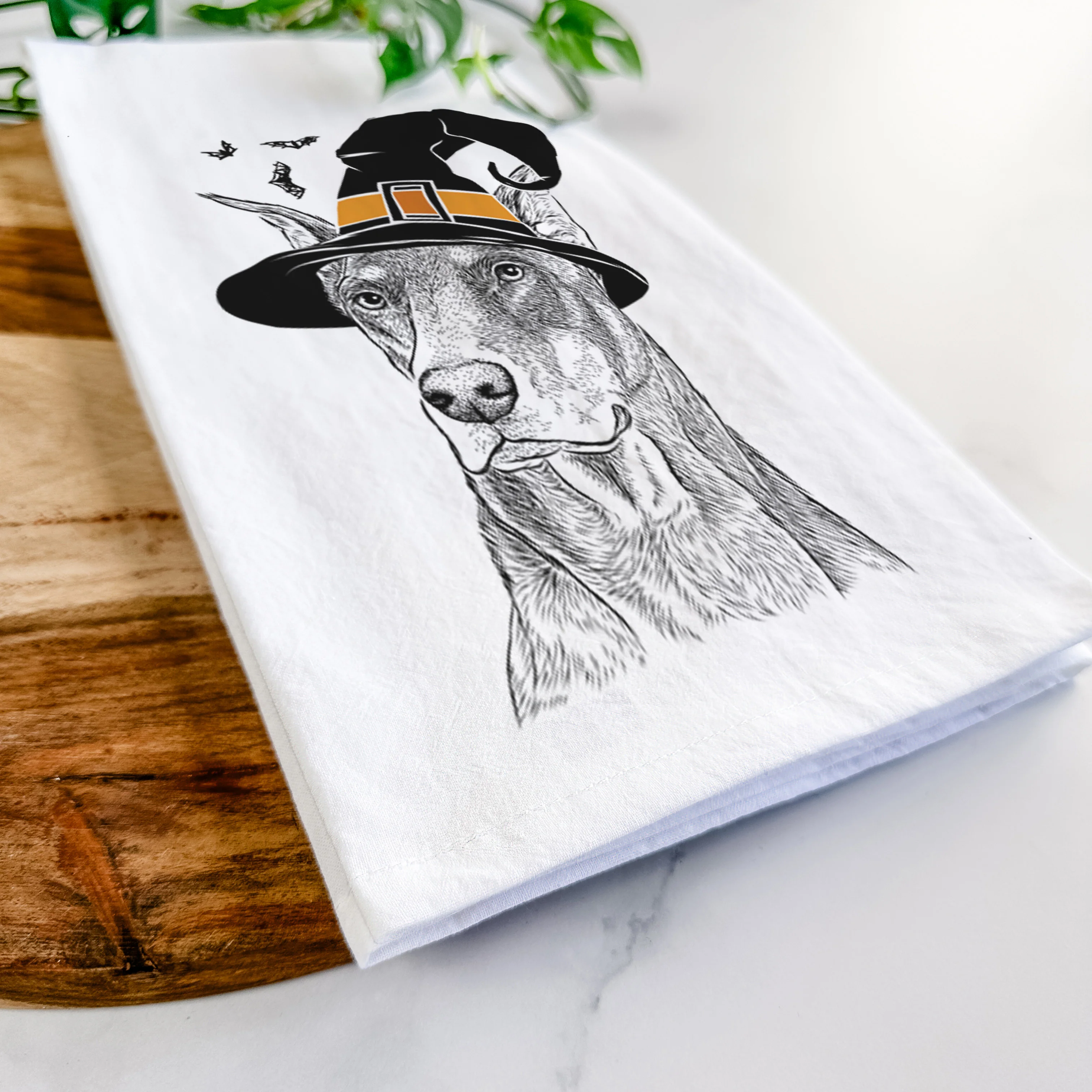 RJ the Doberman Pinscher Tea Towel - Image 8