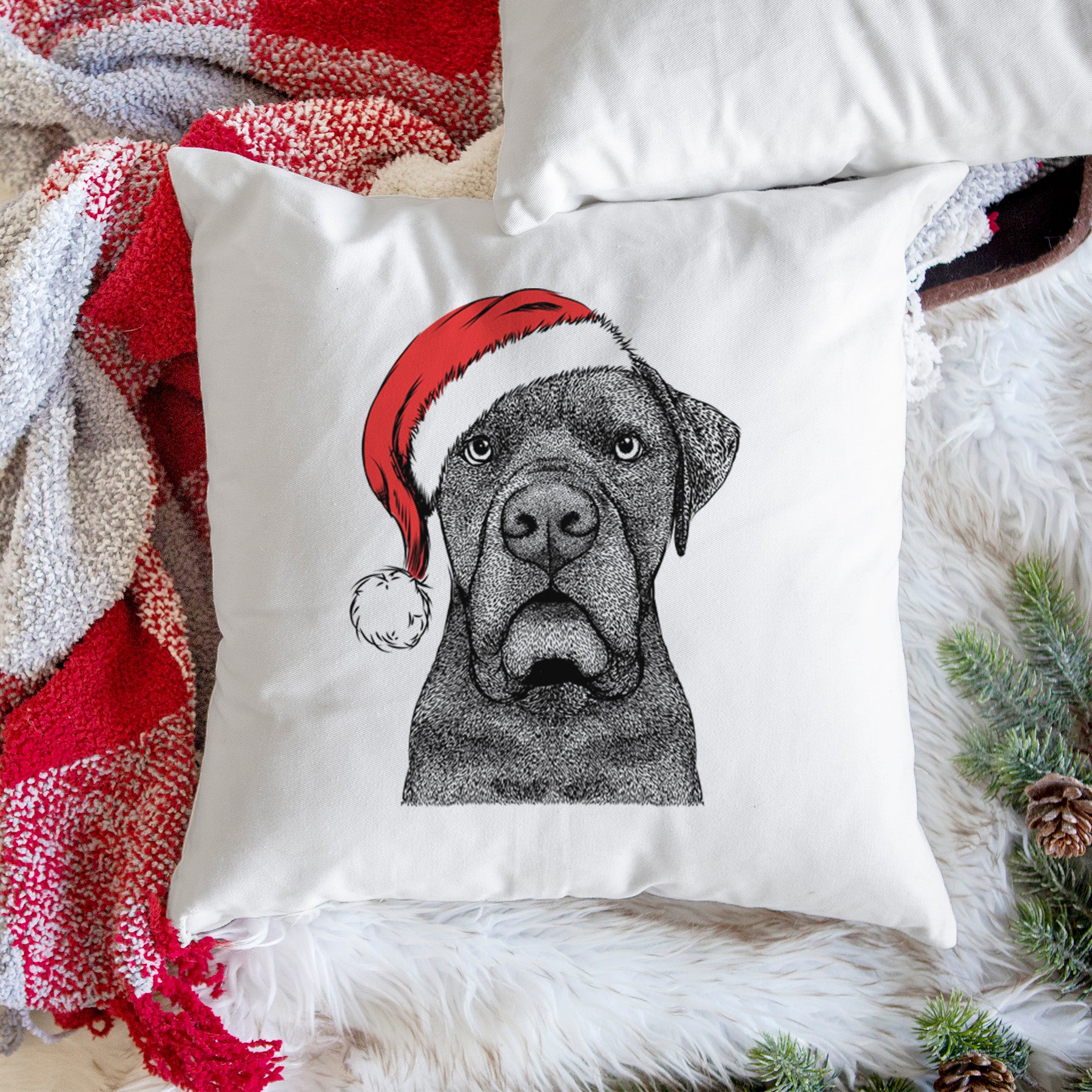 Rocco the Cane Corso - Throw Pillow Cover - Image 3