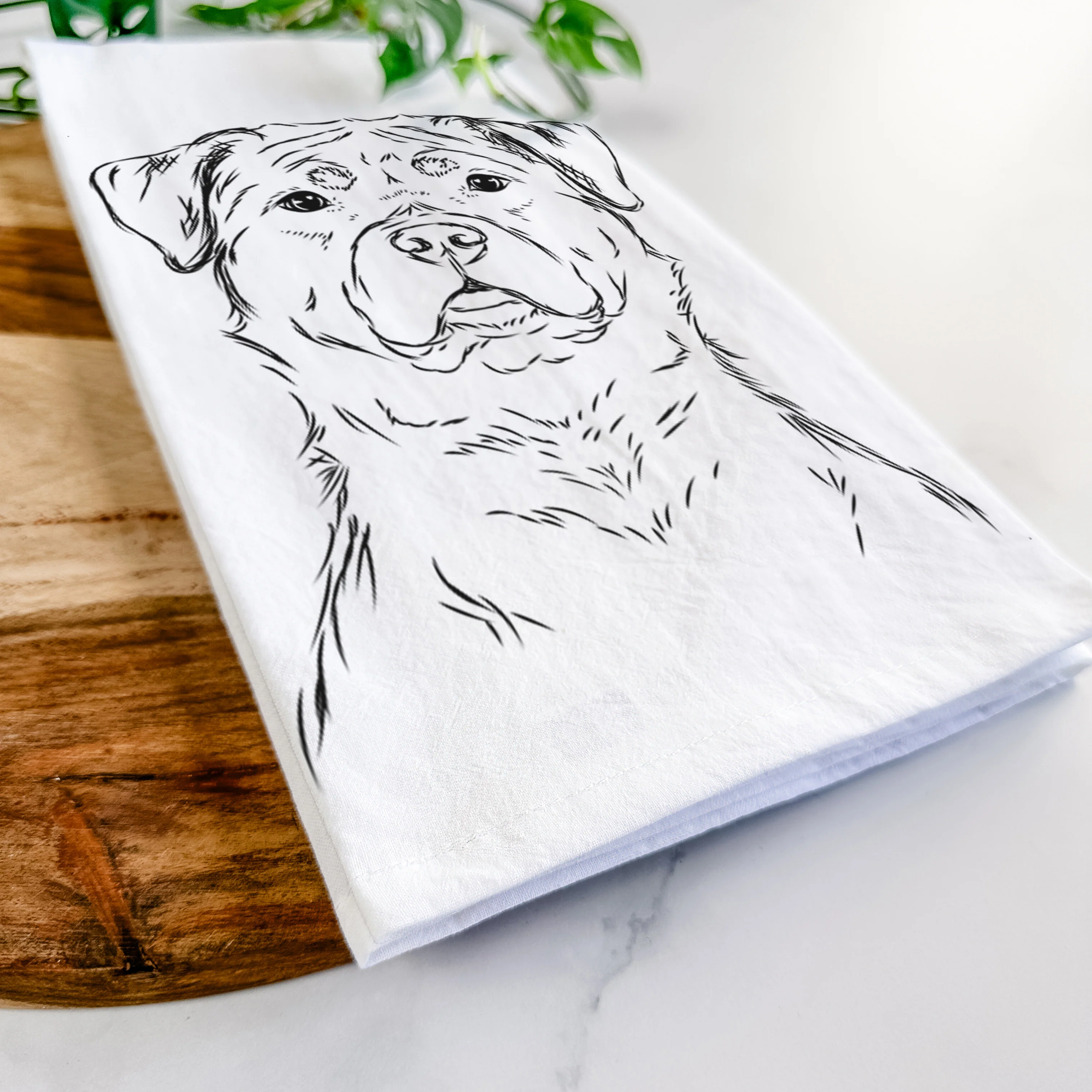 Rocky the Rottweiler Tea Towel - Image 5