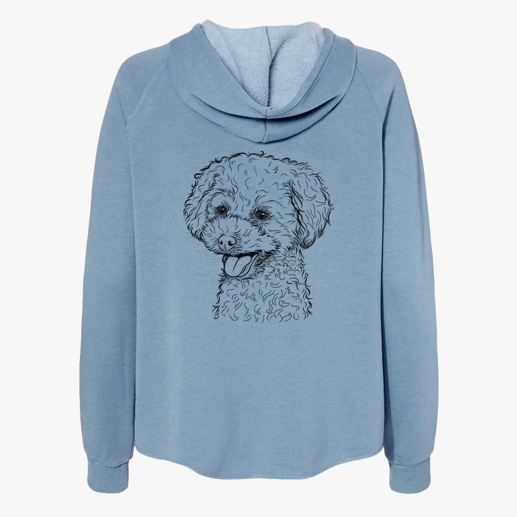 Rocky the Teacup Poodle - Women's Cali Wave Zip-Up Sweatshirt - Image 6